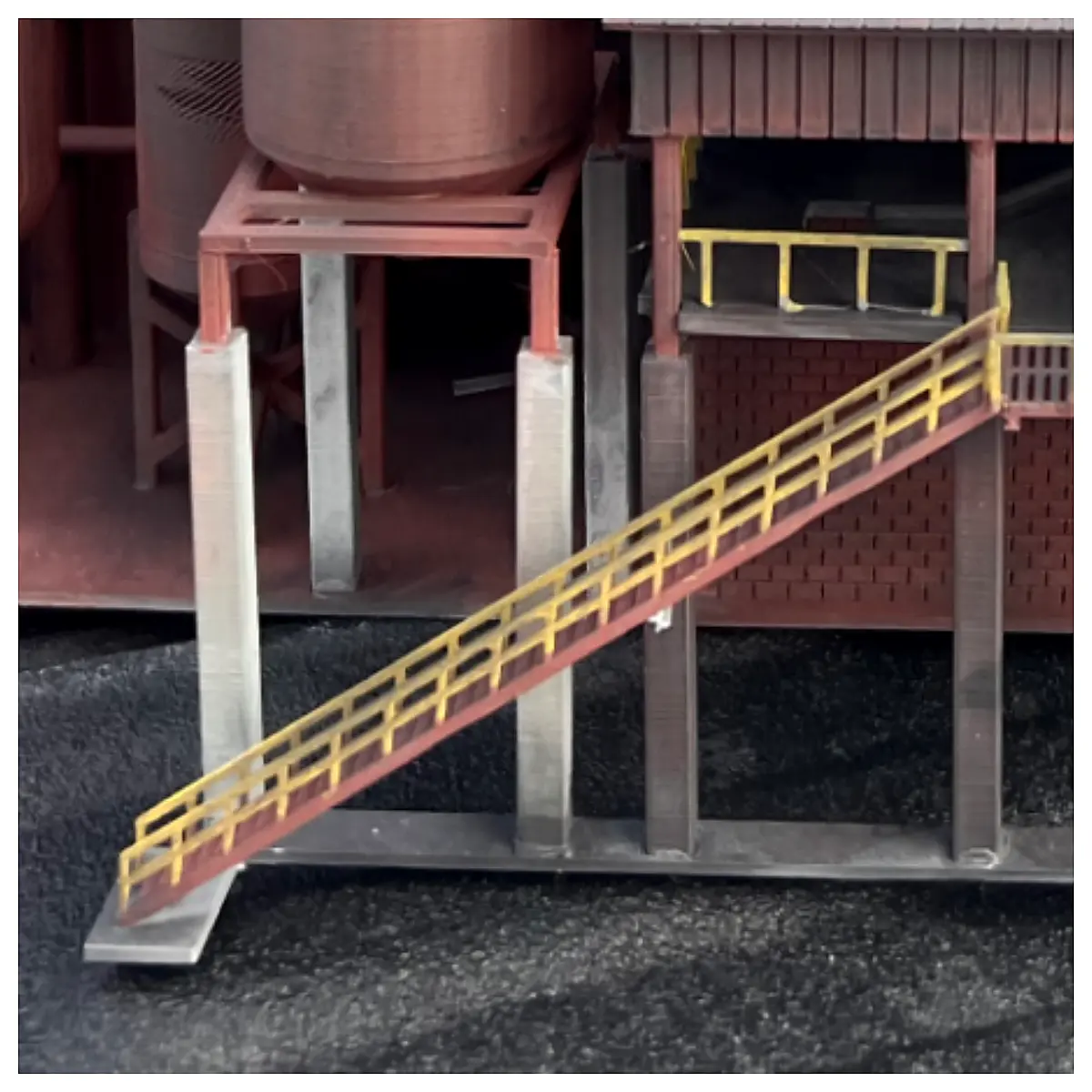 Pergola Railing Staircase HO Scale Model Home Architecture Design Plans Railing Staircase Universal Repair Parts