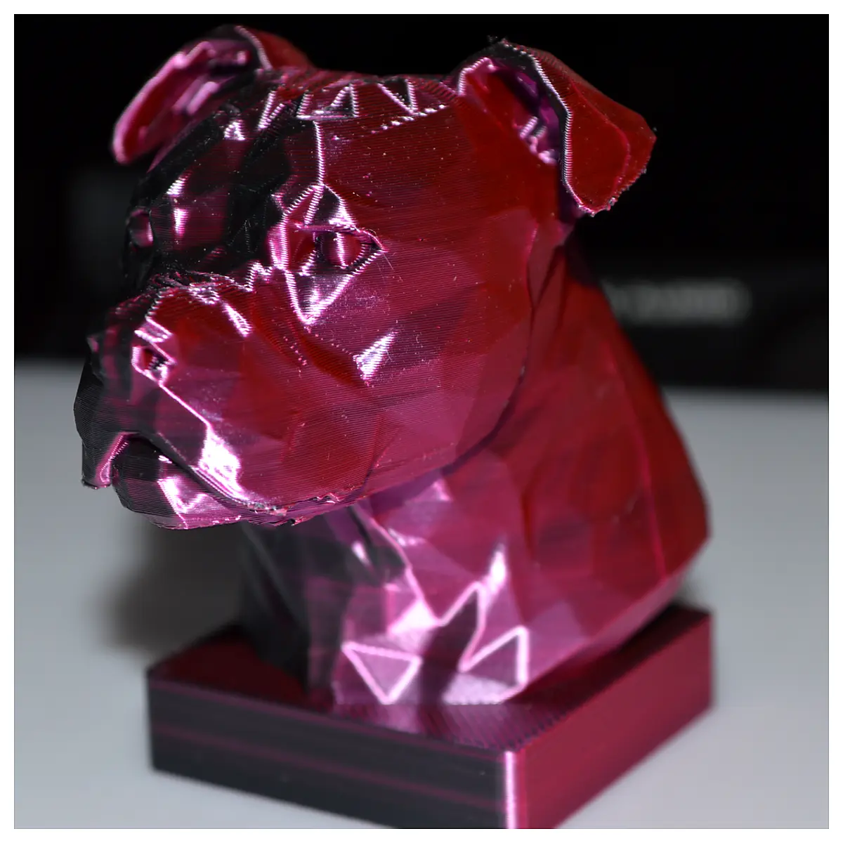 Staffordshire Bull Terrier Model Low Poly Toy Pet Toy Dog Model Plush