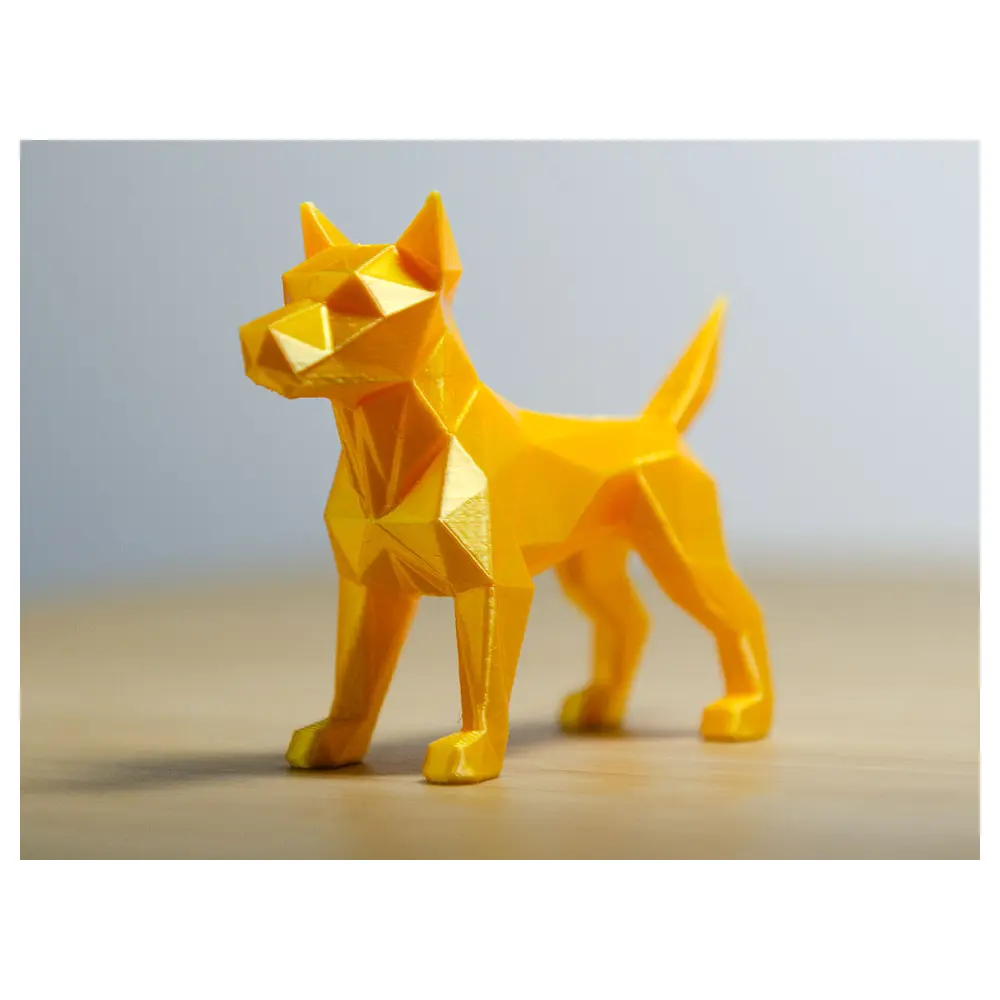 Low Poly Dog Model 3D Print Animatable Toy Pet Character Scene Props