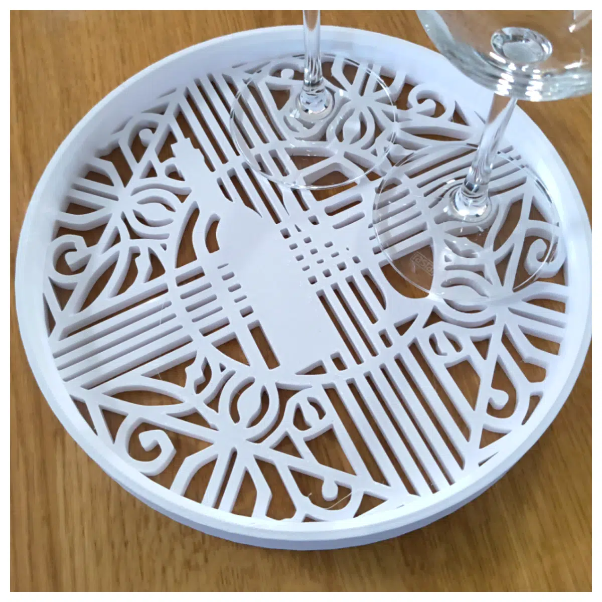 Elegant Wine Tray Decor Design Creative Table Setting Premium Wine Gift Home Decor Tableware Accessories