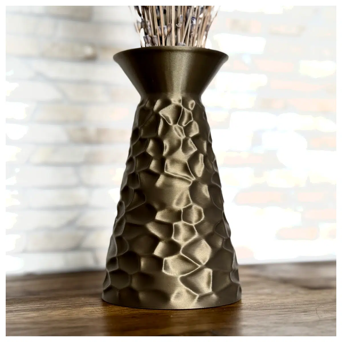 Hammered Vase Decoration Flower Vase Mode Display Art Jar Decorative Container