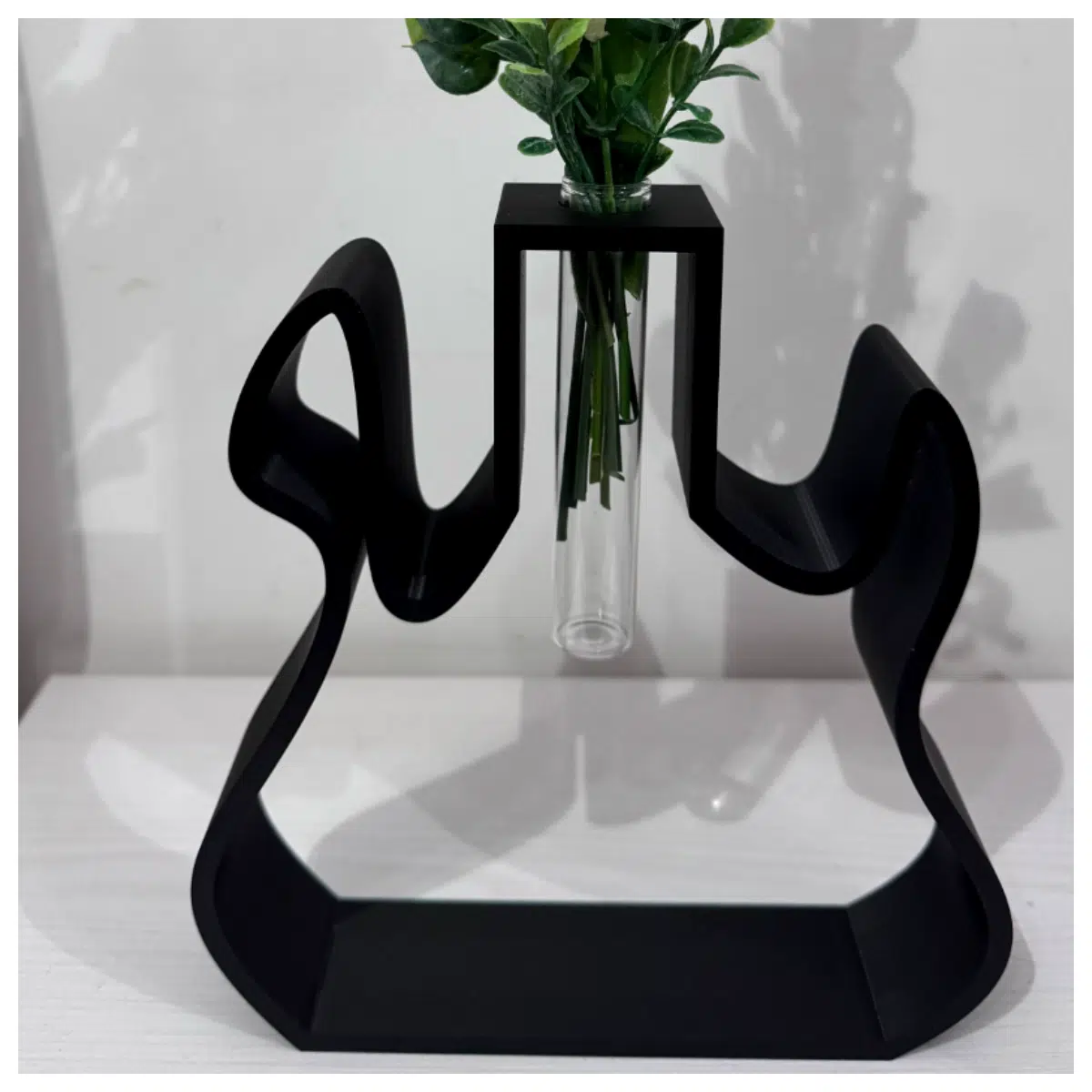 Test Tube Guitar Shaped Vase Creative Home Decor Gift Mini Vase Decorative Floral Arrangement Desktop Ornament