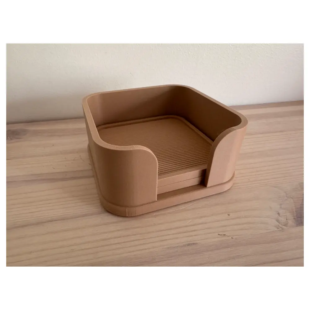 Stylish Minimalist Coasters Storage Rack Silicone Non Slip Desk Organizer Kitchen Table Storage