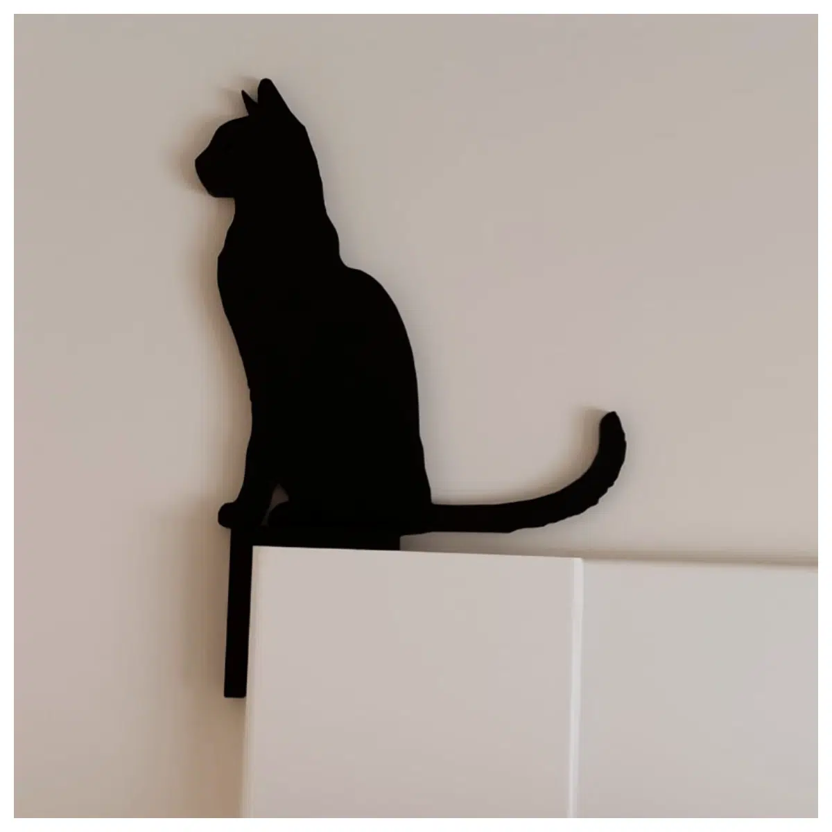 Cat Door Frame Decoration Cute Pet Wall Decor Cat Switch Frame Accessories Indoor Cat Decoration Wall Art Pet Stickers