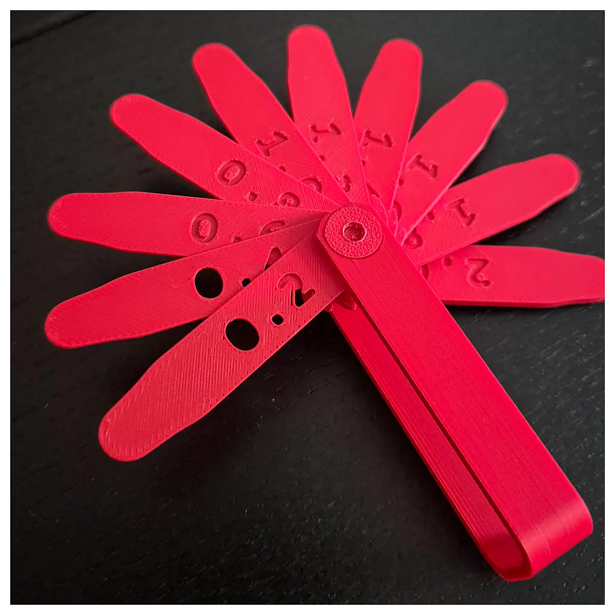 3D Printed Caliper Thickness Gauge Measurement Tool Precision Thickness Meter Millimeter Measurement Parts Repair 02mm 20mm