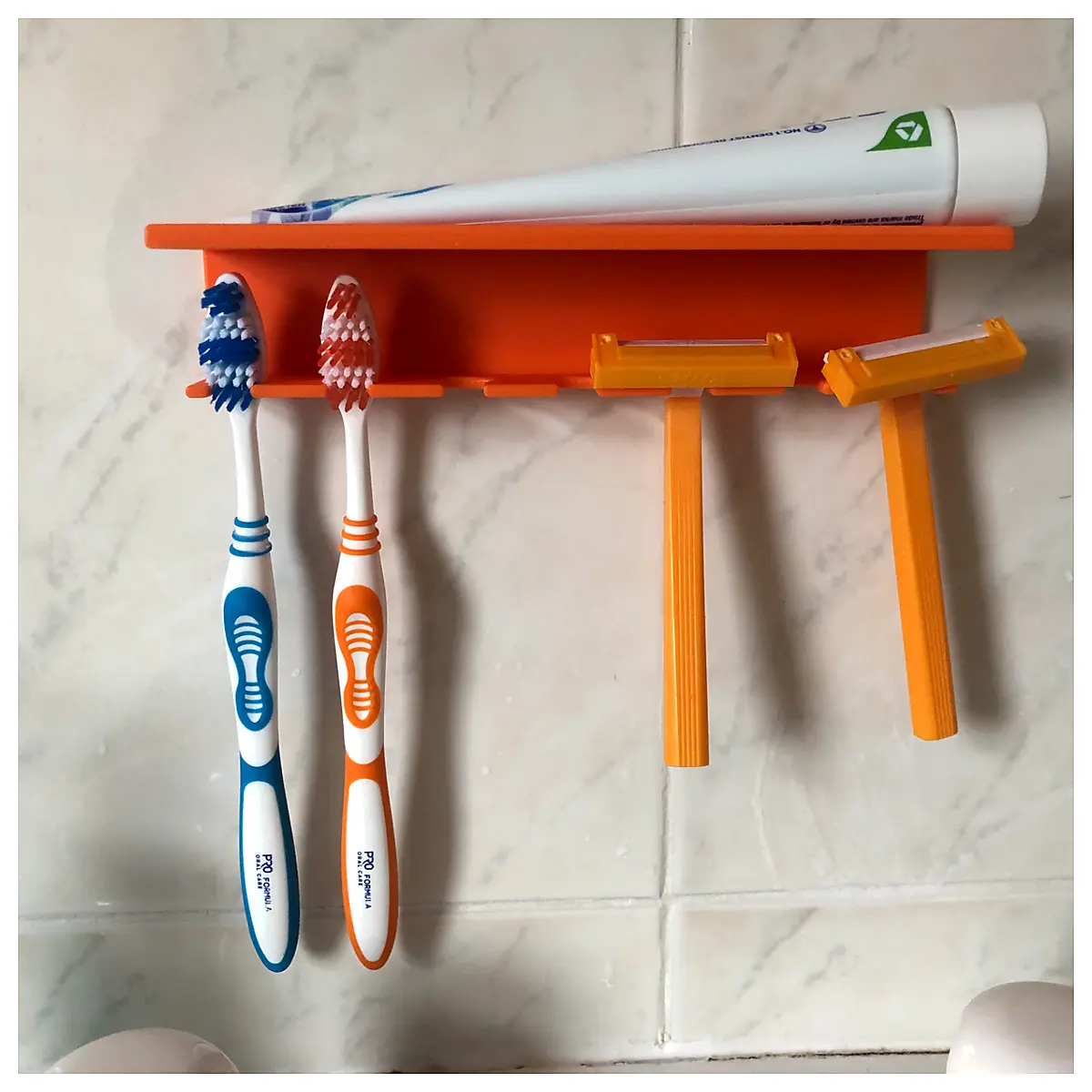 Toothbrush Holder Toothpaste Dispenser Bathroom Organizer Shelf Multi Toothbrush Holder Toothpaste Storage Oral Hygiene