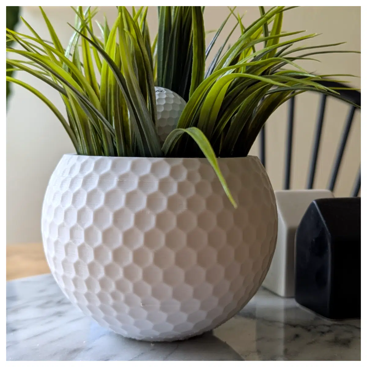 35 Inch Ball Planter Large Planter Decorative Planter Garden Planter Houseplants Succulents Outdoor Planter