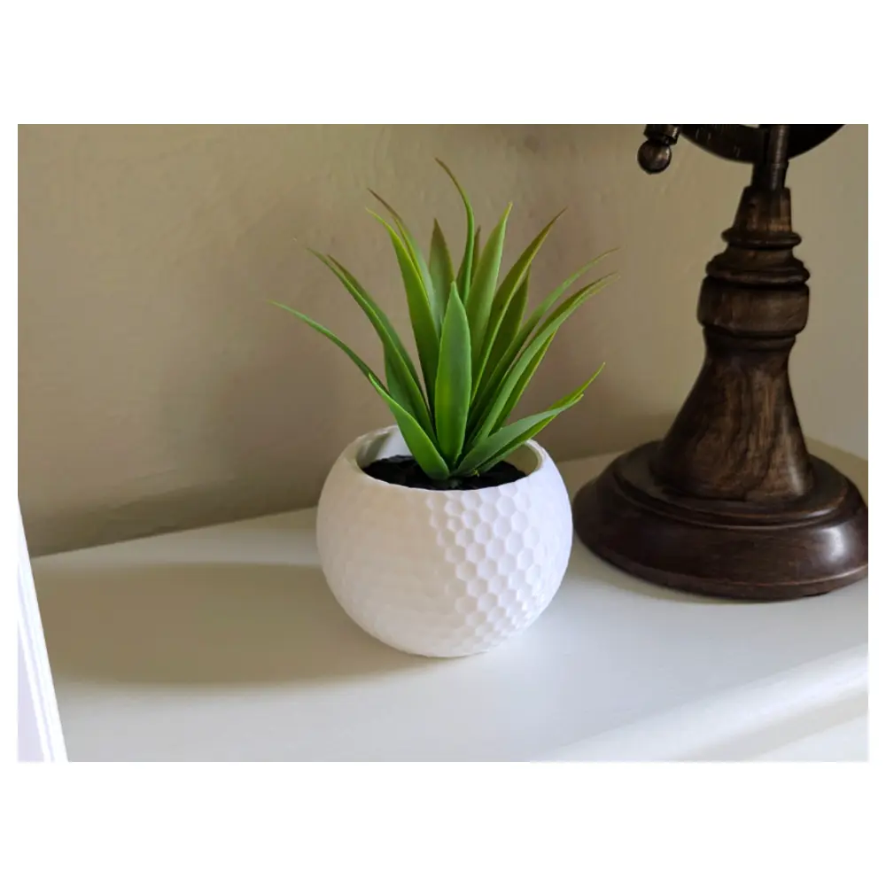 Large Ball Planter 225cm Spiral Vase Print Floral Garden Pot Succulent Plant Decoration