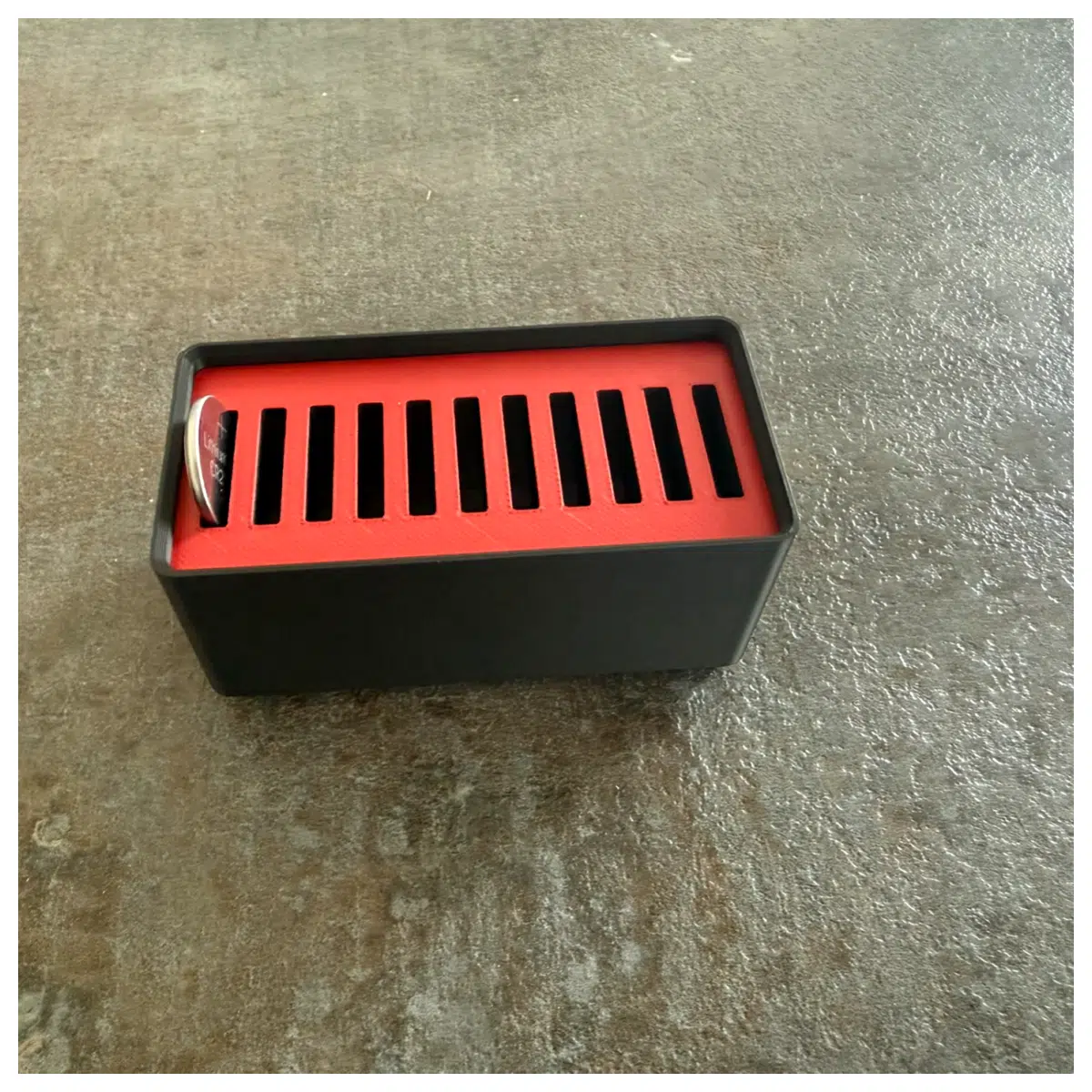 Gridfinity Battery Box Storage CR2025 CR2032 Button Batteries Electronics Project Parts Battery Organizer