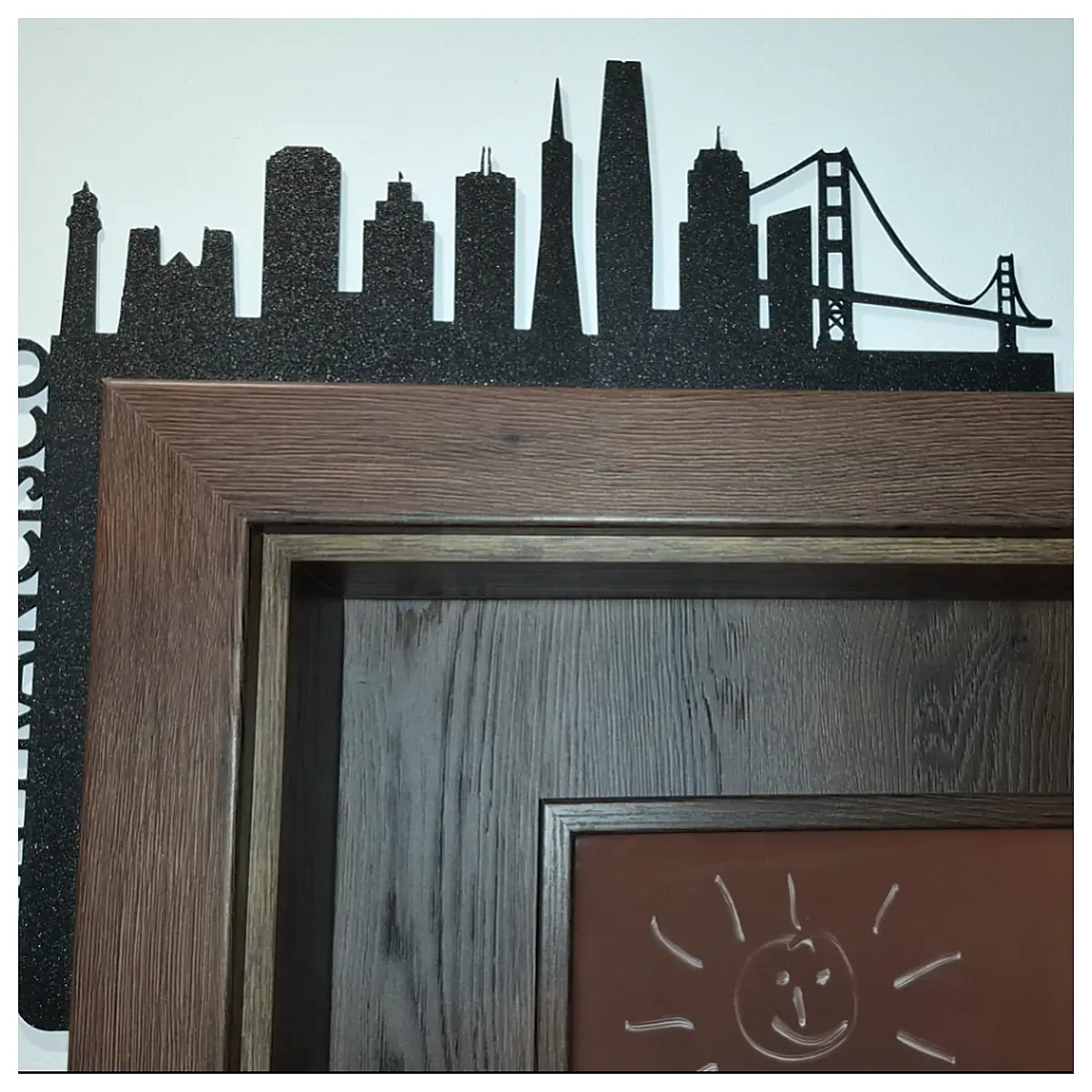 Golden Gate Bridge Decor Doorway Ornament Cityscape Building Model Art Sculpture