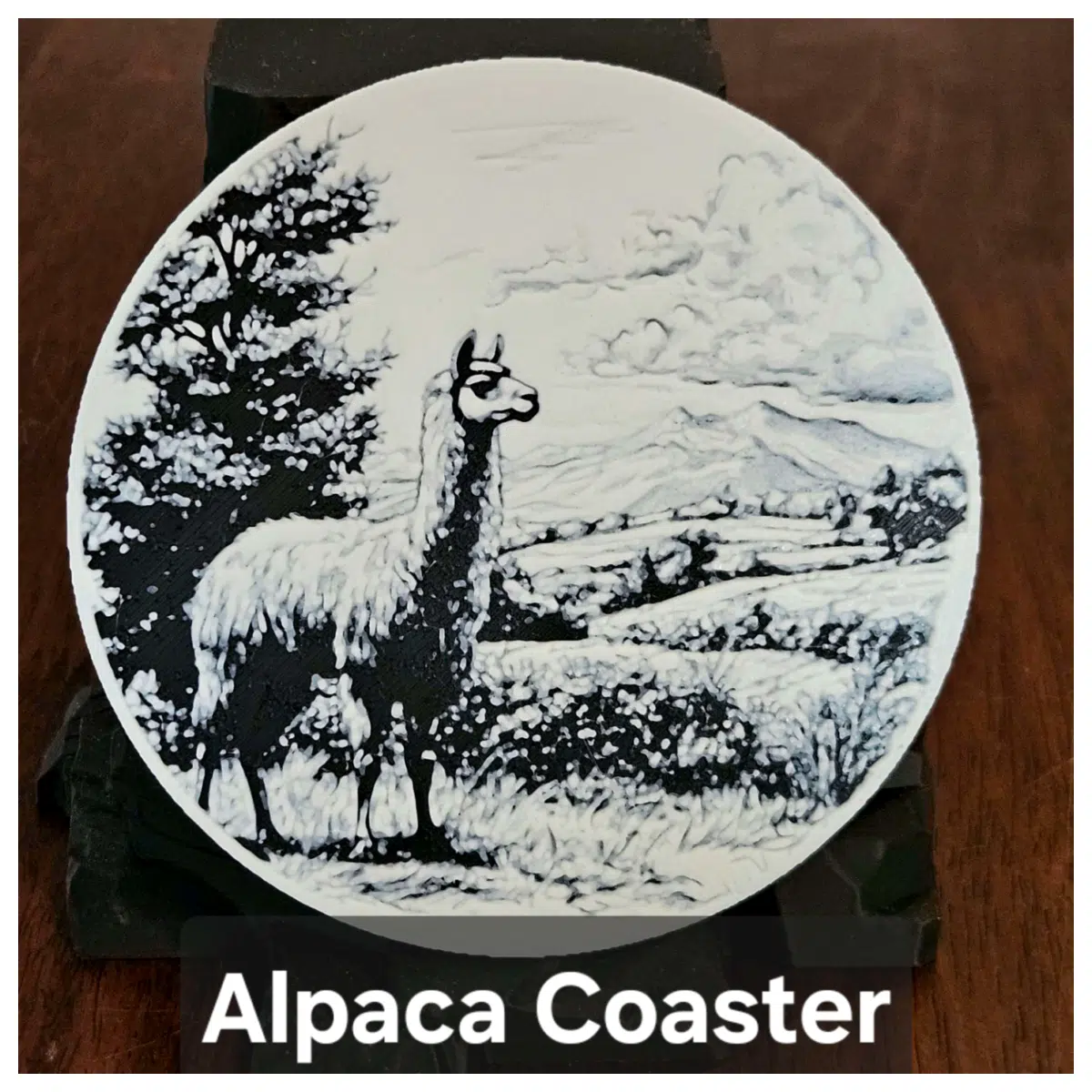 Alpaca Coasters Cute Animal Cushion Coffee Mat Desk Decoration Insulated Cup Holder Gift Choice