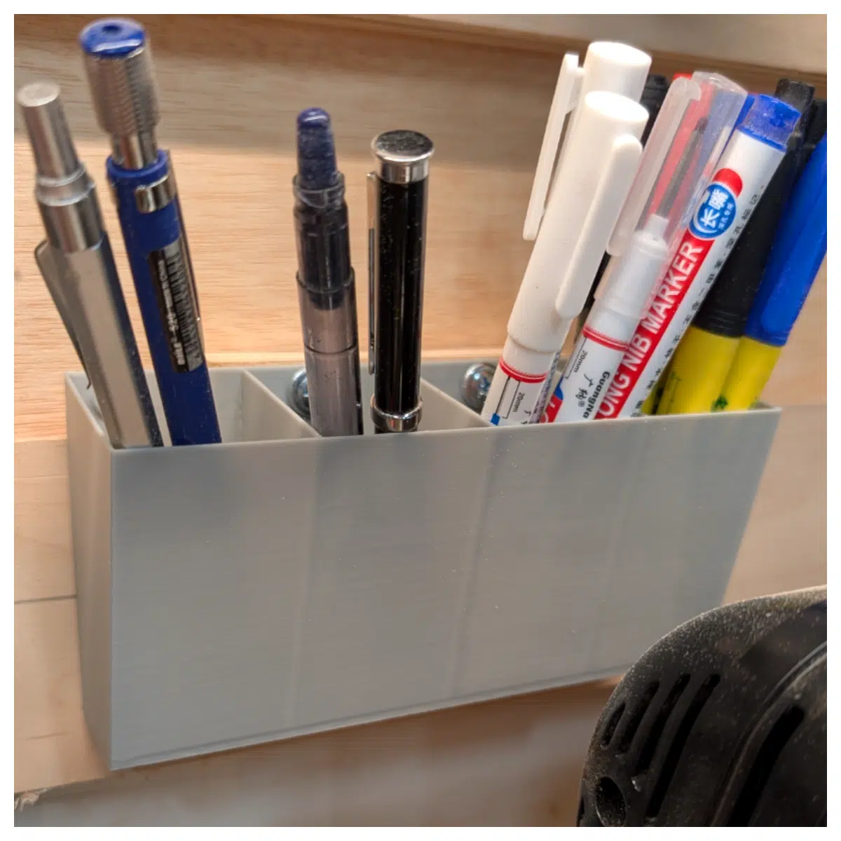 French Pencil Holder Wall Mounted or Recessed Desk Organizer Art Supplies Office Creative Storage Learning Accessories