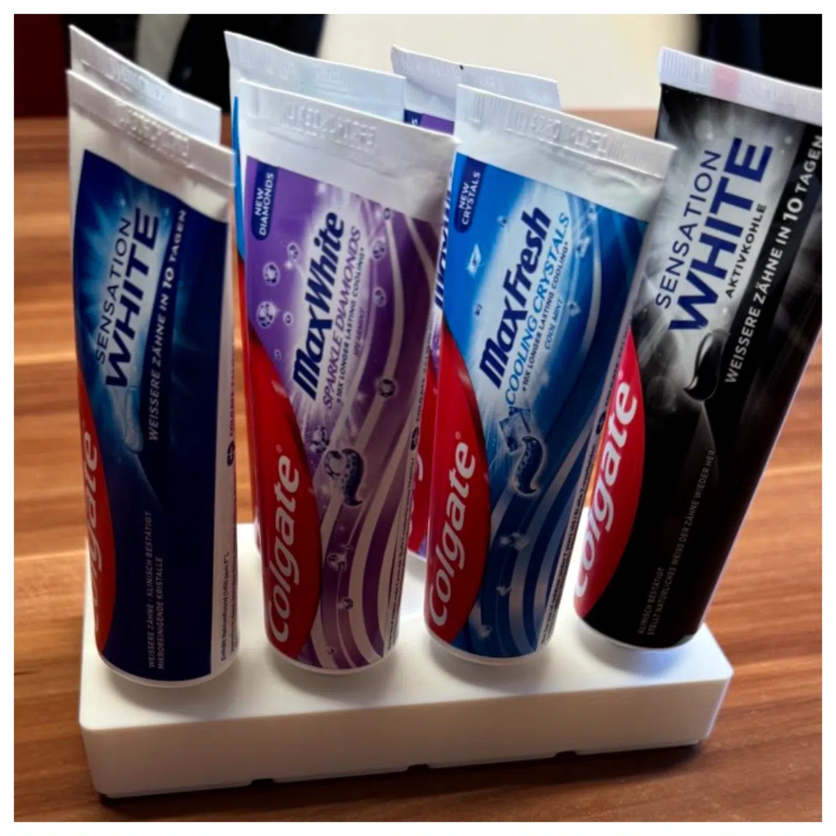 Toothpaste Holder Gridfinity 2x4 Toothpaste Organizer Shelf Toothpaste Stand Toothpaste Display Rack