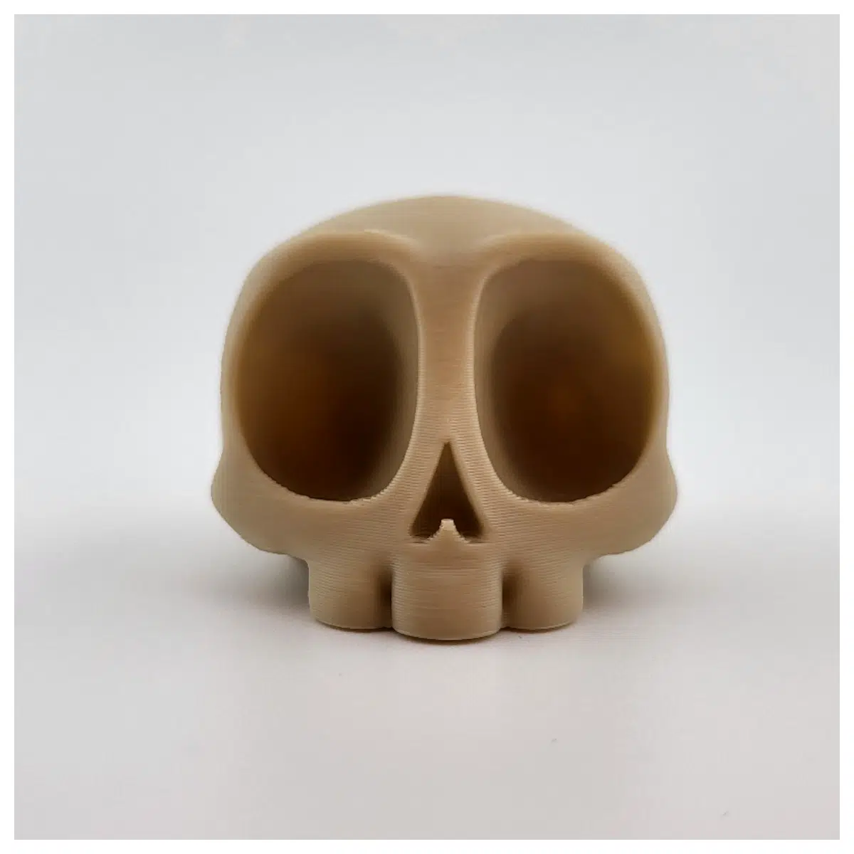 3D Printed Cute Skull Decoration Anime Figurine Desktop Ornament Gift Idea Scene Prop Cute Skull Model