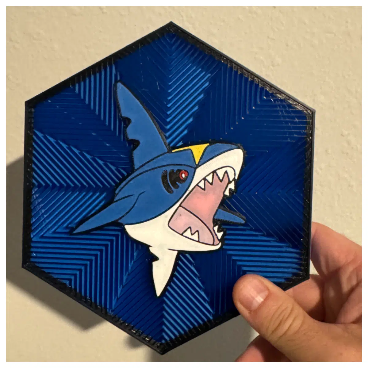Megalodon Shark Hexagon Wall Decal Ocean Decor Fish Mural Wall Art 319 Designs Creative Home Decoration