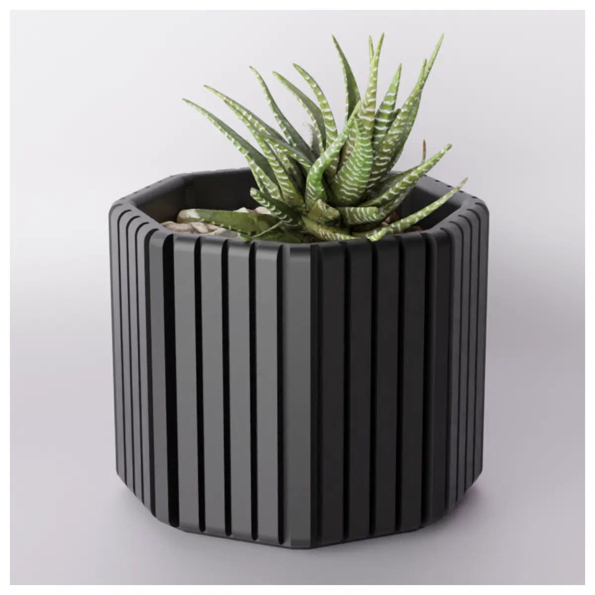 Modern Octagonal Planter Creative Garden Flower Pot Multi Cell Planting Pot Indoor Garden Decoration Flower Container
