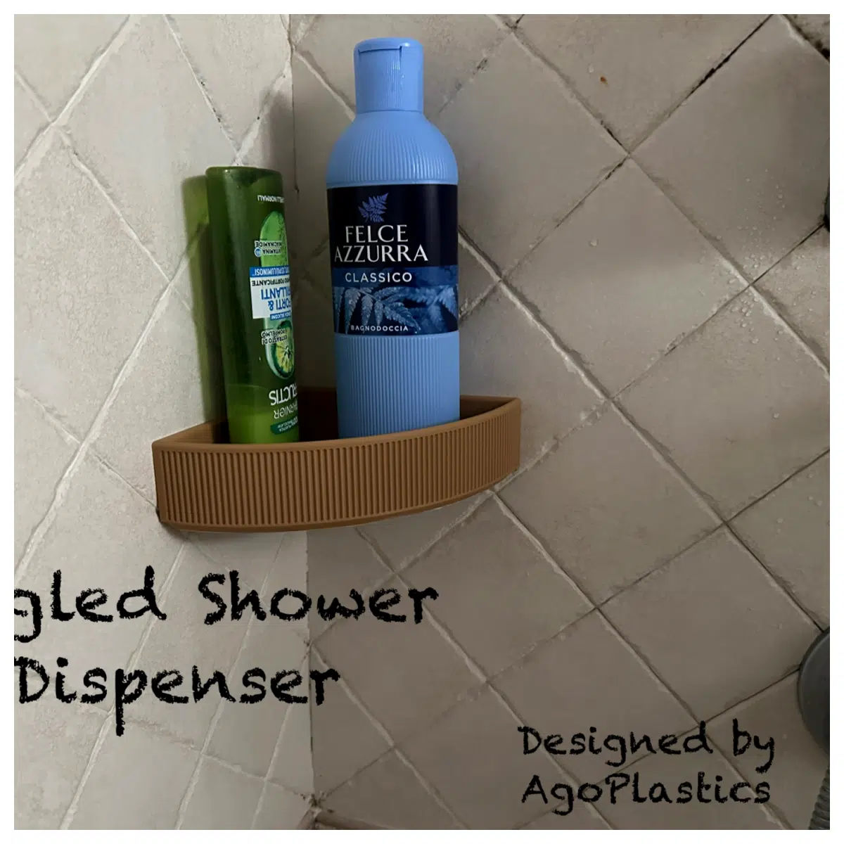 Angled Wall Mounted Shower Shelf with Soap Dish Bathroom Storage Organizer Shower Accessories Bath Caddy Space Saving Solutions