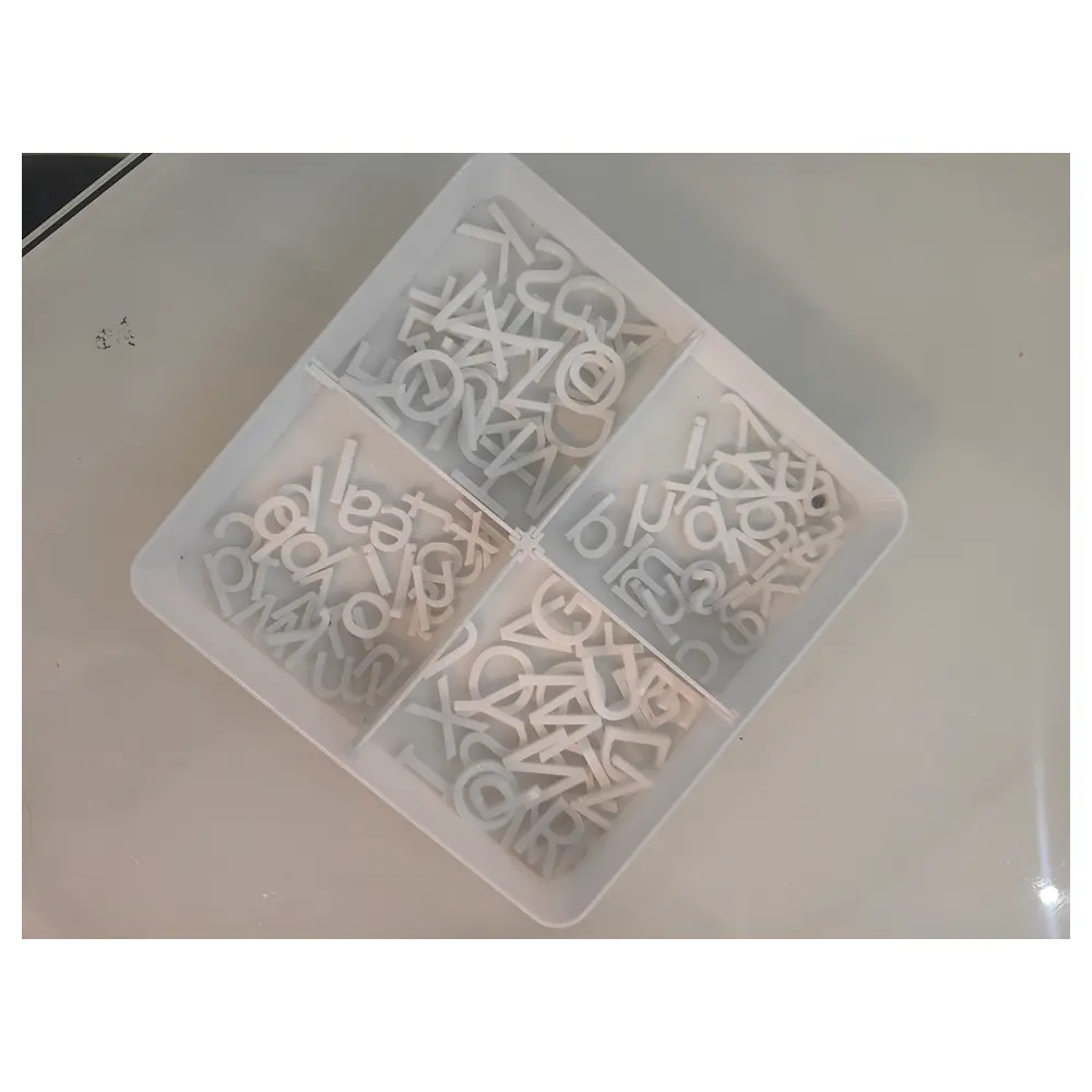 Storage Box 150x150x30 4 Compartment Removable Dividers with Lid Organizing Box Storage Box