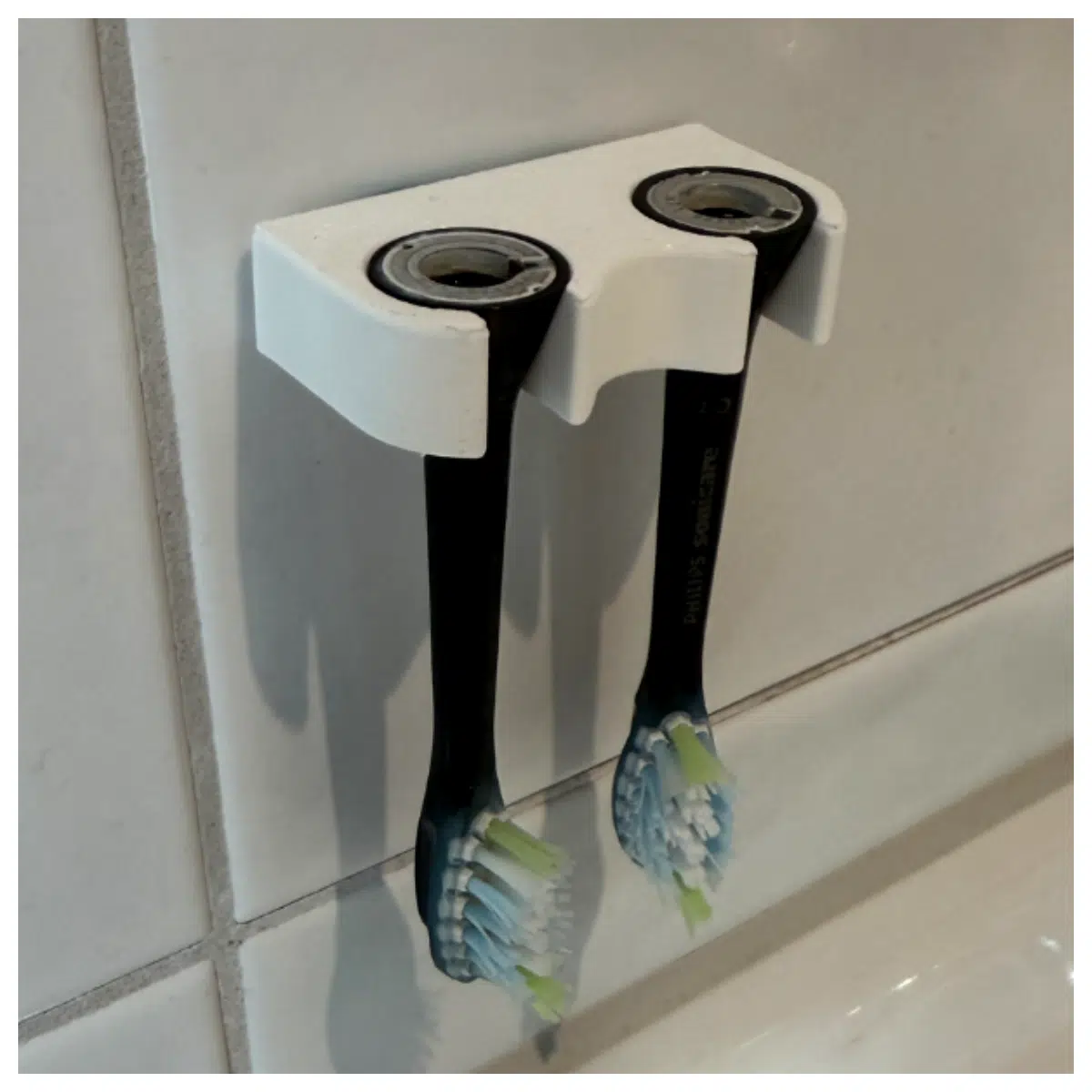 Oral B Toothbrush Holder 2 Slot Brush Stand Toothbrush Organizer Bathroom Shelf Toothbrush Support Accessories