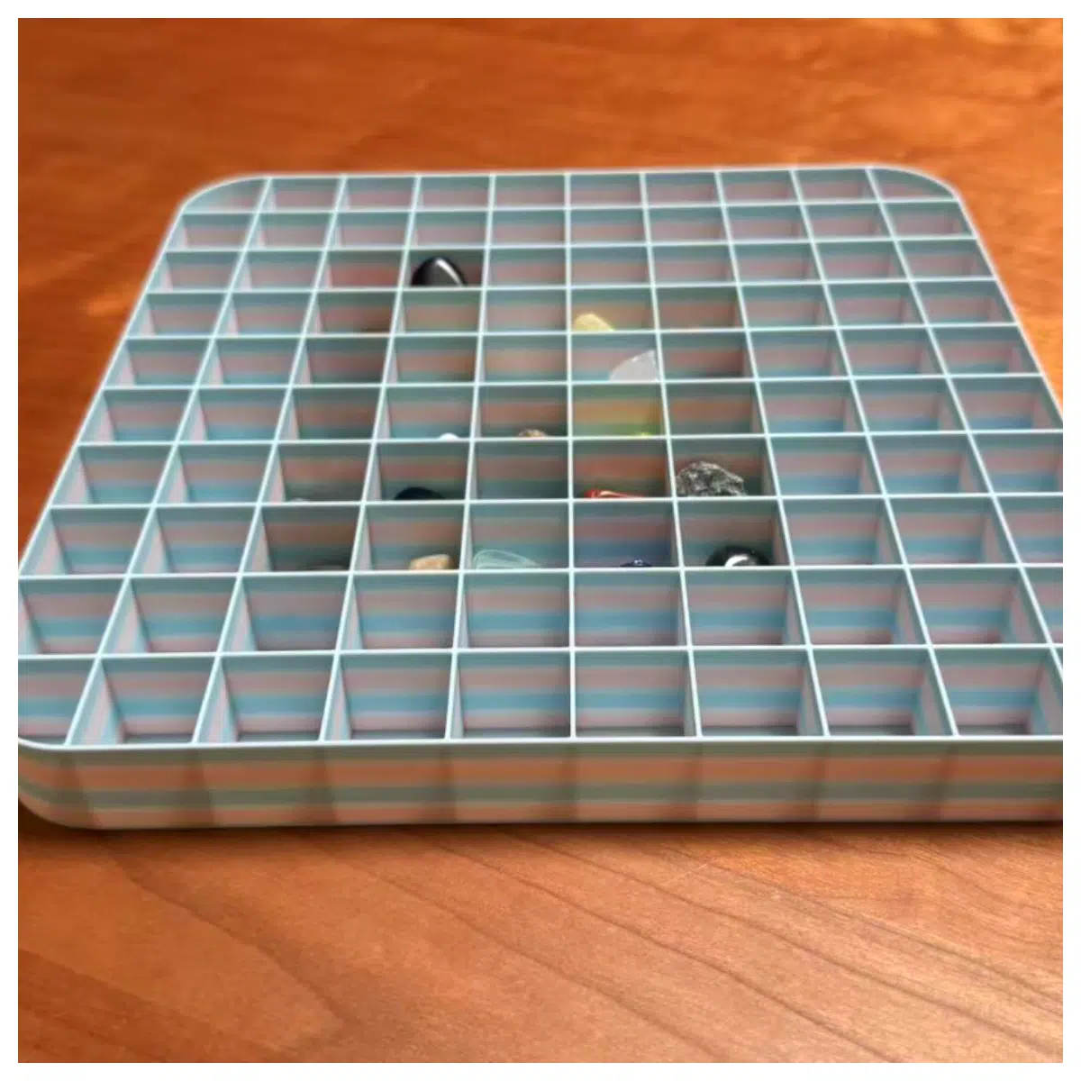 Archaeology Dig Gemstone Storage Box Jewelry Organizer Collection Box Display Case Multi Compartment Storage