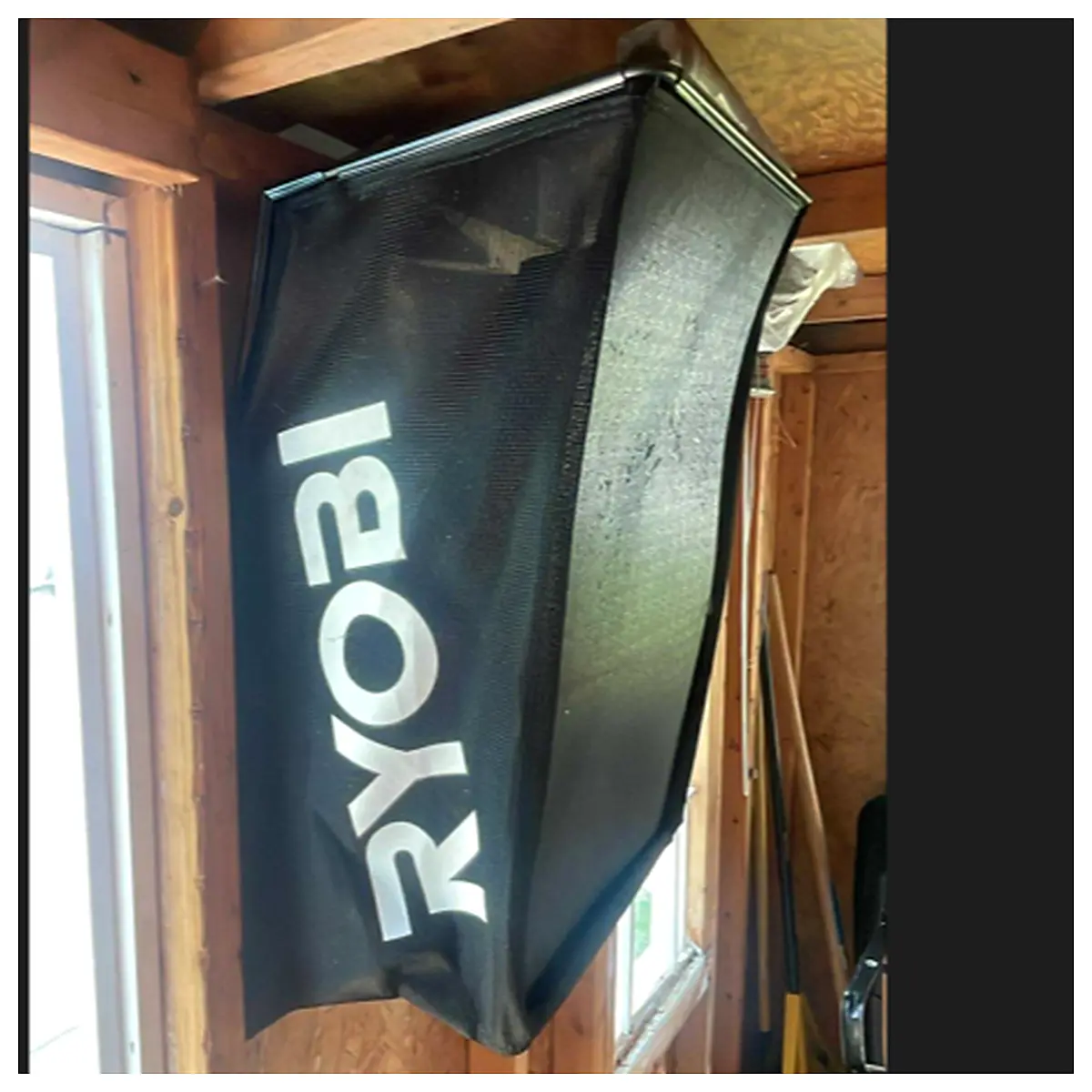Lawn Mower Bag Wall Mount Holder Storage Solution Parts Hook Hanging Storage Simple Practical