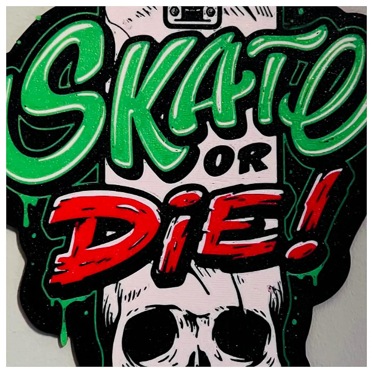 Wall Art Skate Art Skate Death Wall Decor Wall Painting Decorative Art Wall Stickers Creative Art Wall Decorations