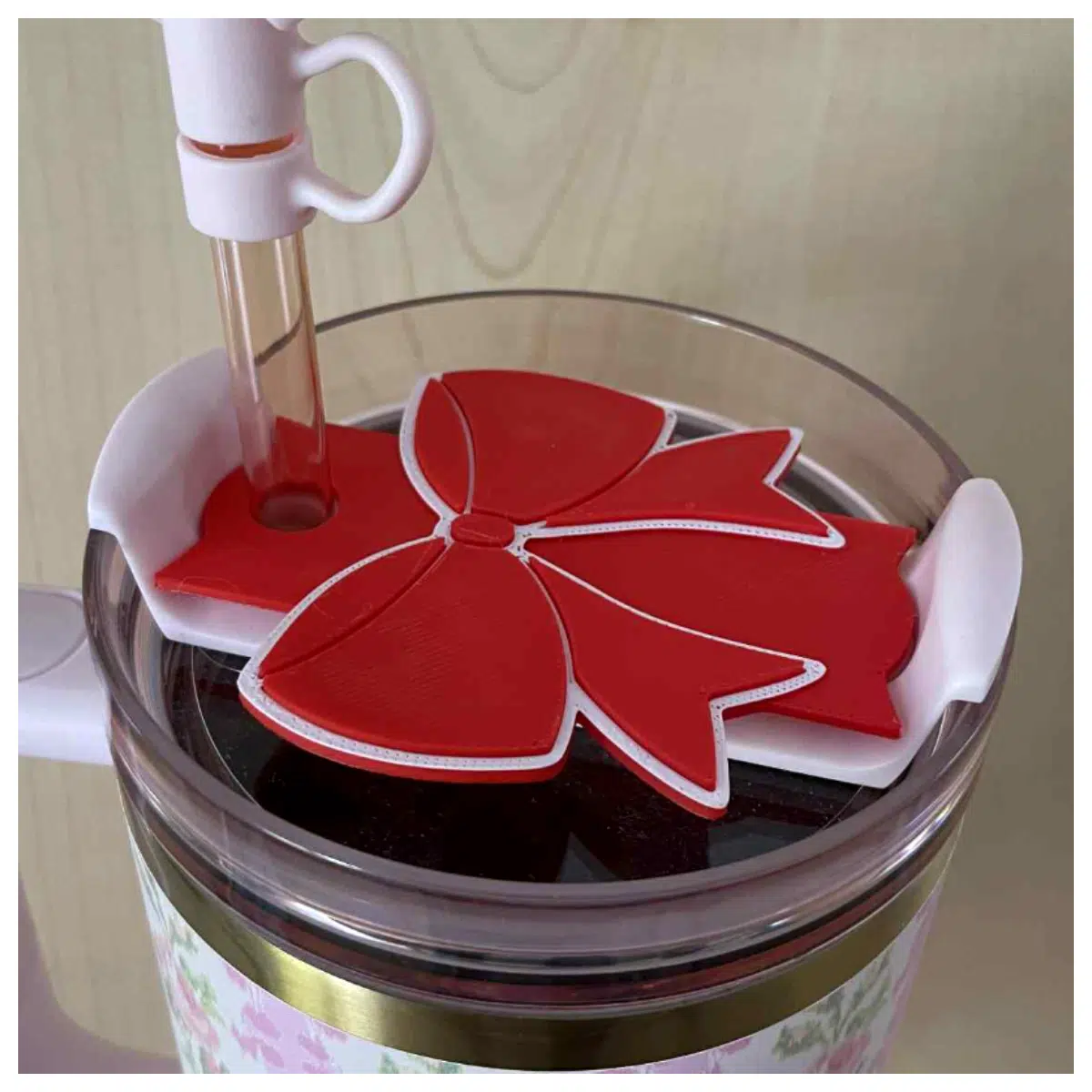 Cute Bow Cup Lid Decoration 40oz Water Bottle Accessories Lid Replacement Bottle Lid
