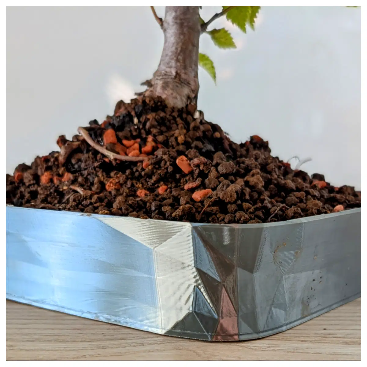 Bonsai Square Low Poly Planter Modern Garden Landscape Bonsai Plants Green Decor