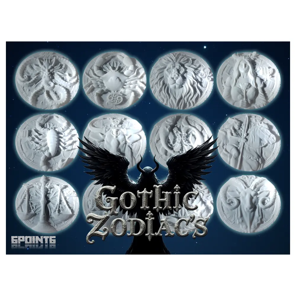 Gothic Zodiac Model High Detail Base Included Star Sign Decor Figure Space Collection