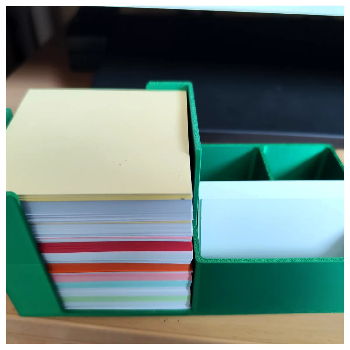 Sticky Note Holder Organizer Paper Clips Storage Desk Stand Stationery Supplies Office Storage Paper Box
