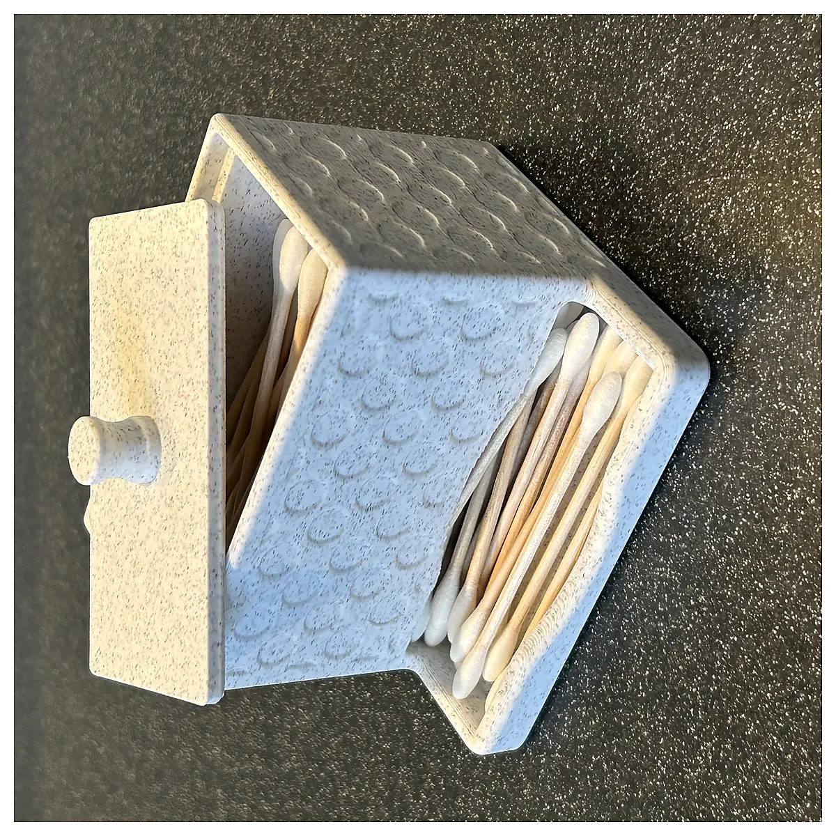 Cotton Swab Organizer Box Tube V2 Cotton Swab Storage Case Detailed Cleaning Tools Collapsible