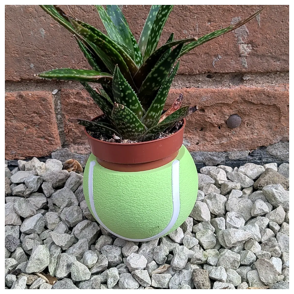 Tennis Planter Flower Pot Container Garden Decor Outdoor Planters Plant Boxes Floral Pots Planting Vessels Universal Planter Accessories