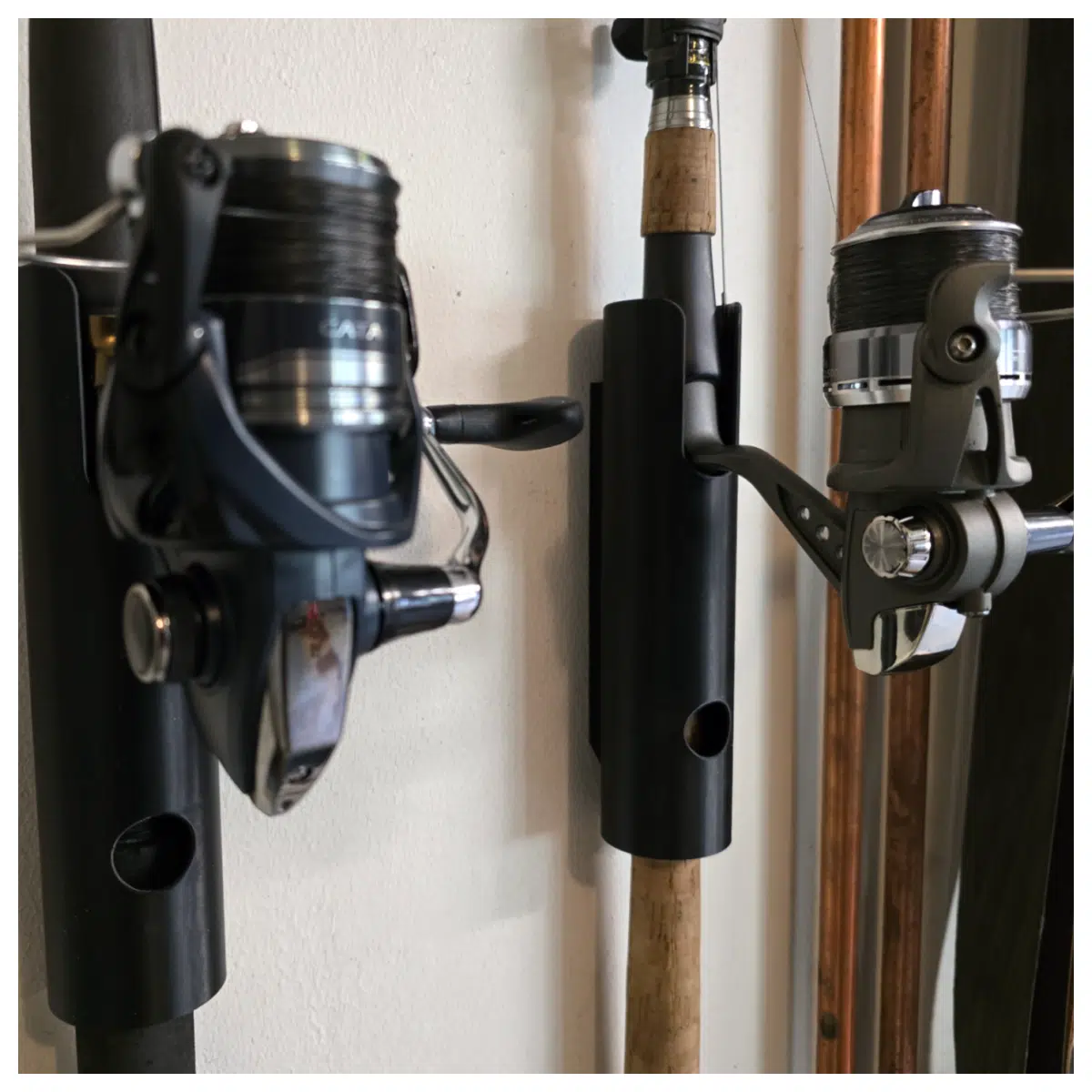 Fishing Rod Holder Wall Mount Hook Rod Support System Fishing Tackle Accessory Rod Hanger Fish Rod Wall Bracket