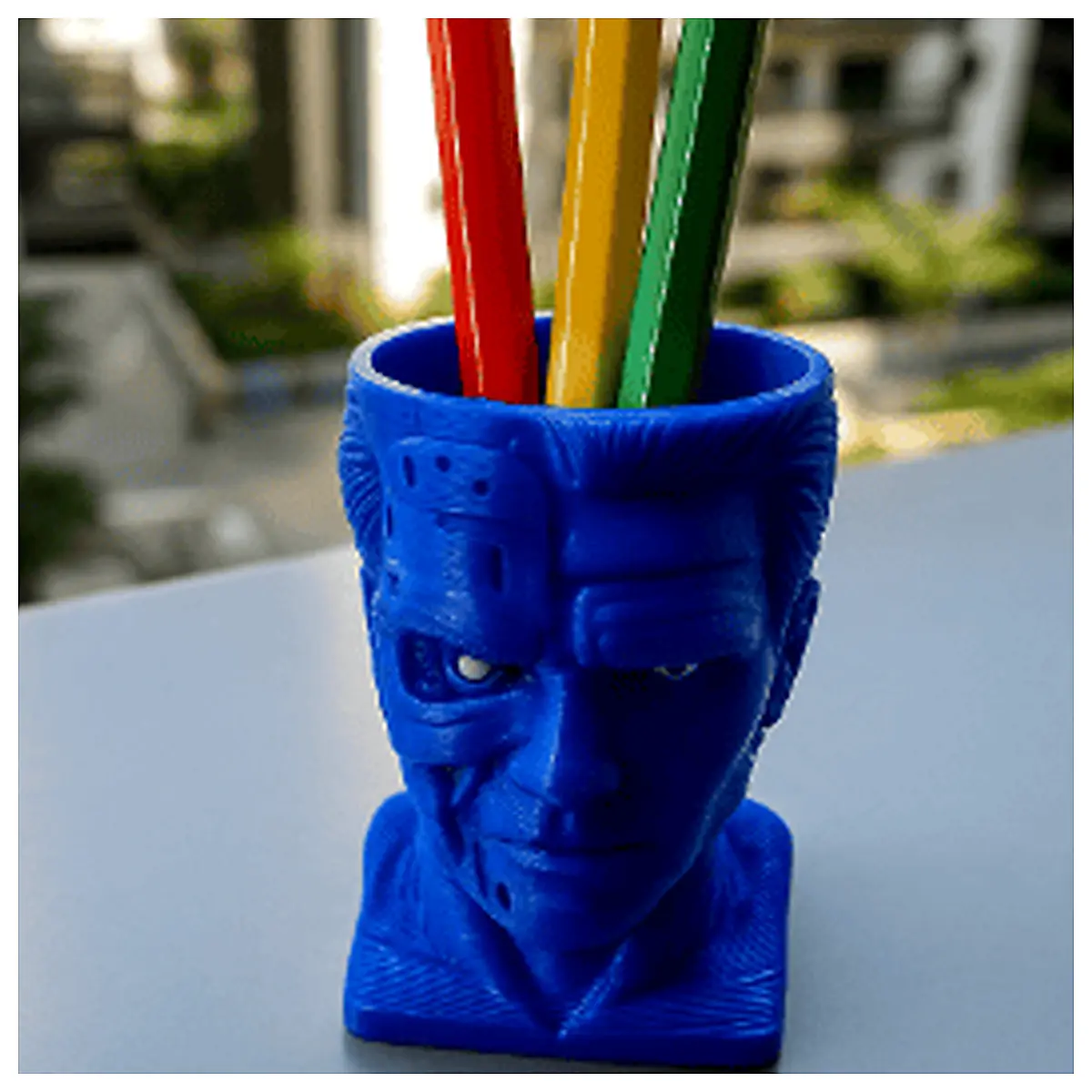 Terminator Pen Holder Desk Decor Collectible Memorial Mechanical Pen Office Supplies