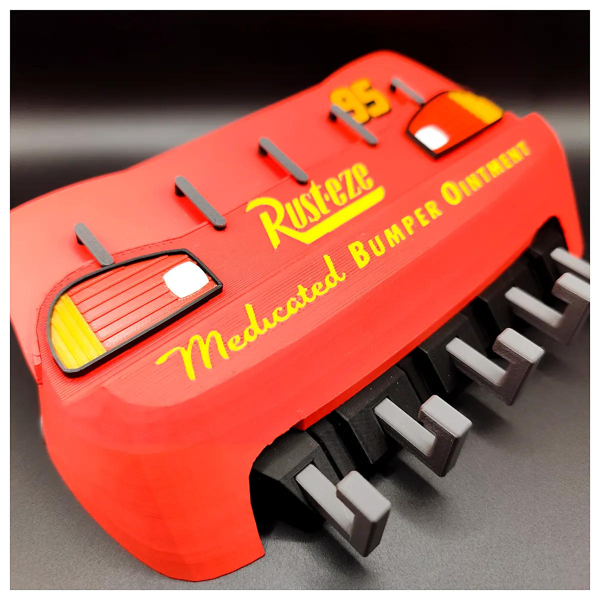 McQueen Lightning Key Holder Fast Installation Keychains Car Accessories Car Decoration Key Chain Parts