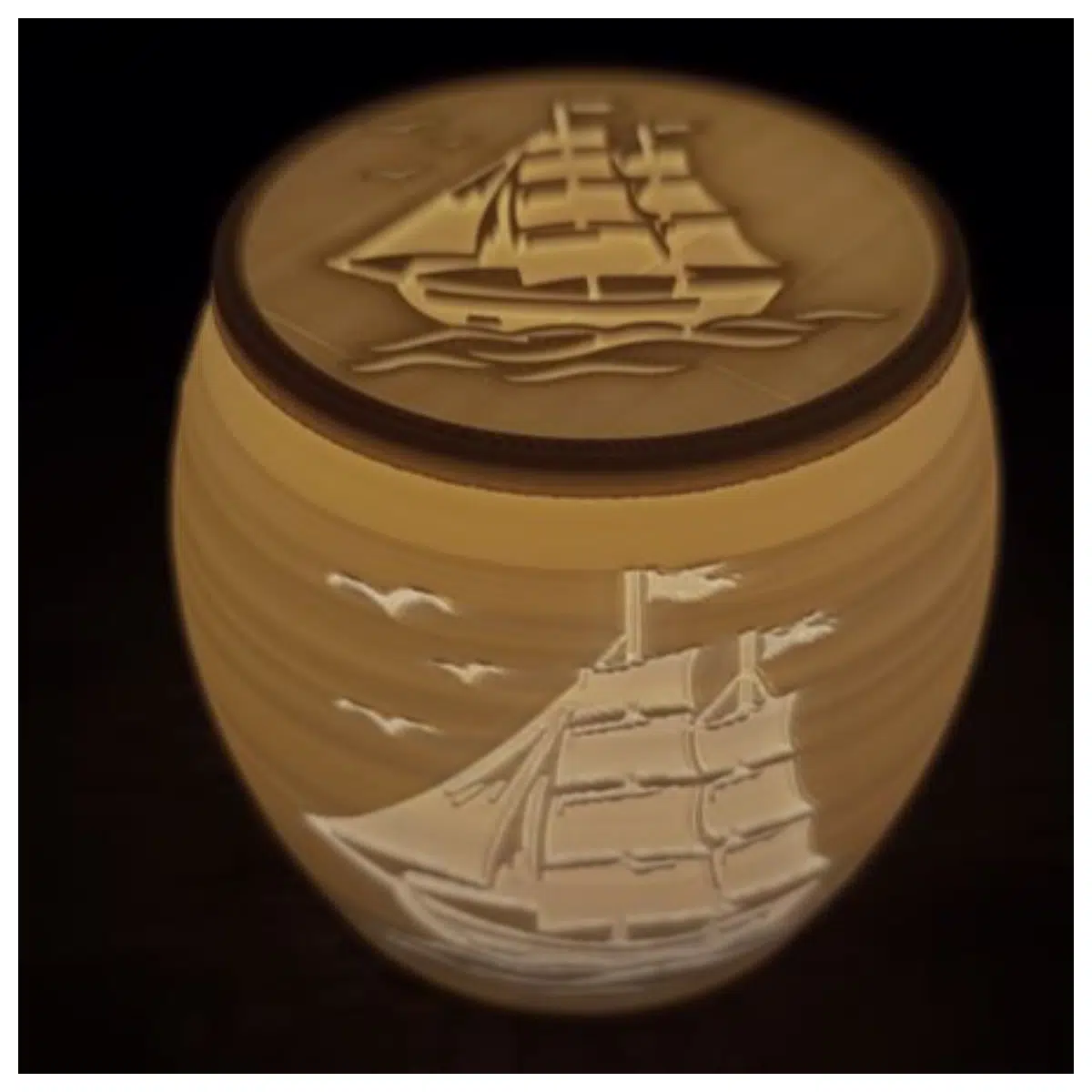 Lantern Boat Shape Round Lid Decorative Lighting Indoor Lamps Home Lighting Shade Decor Fixtures