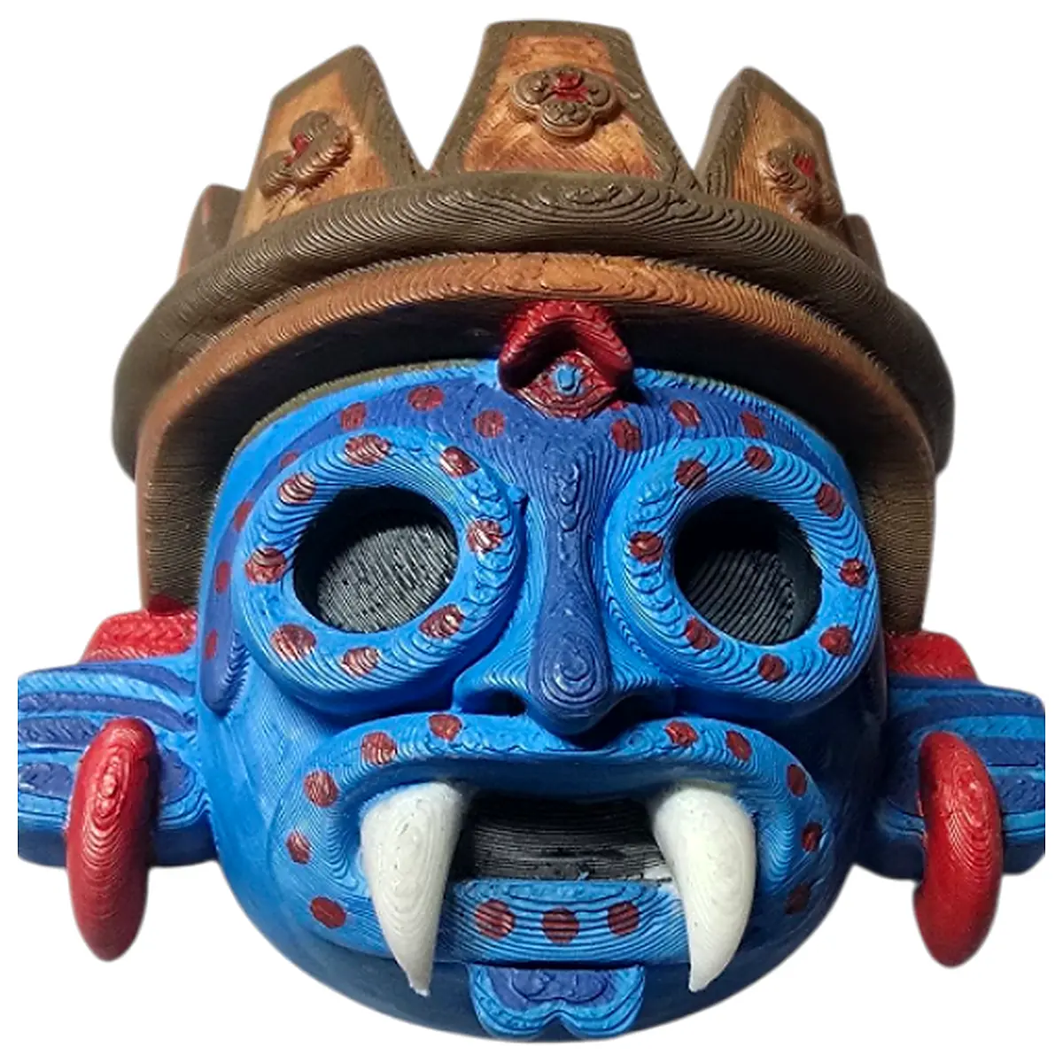 Tlaloc Aztec Rain God Statue Mexican Deity Figurine Religious Ornament Home Decor Shrine Offerings