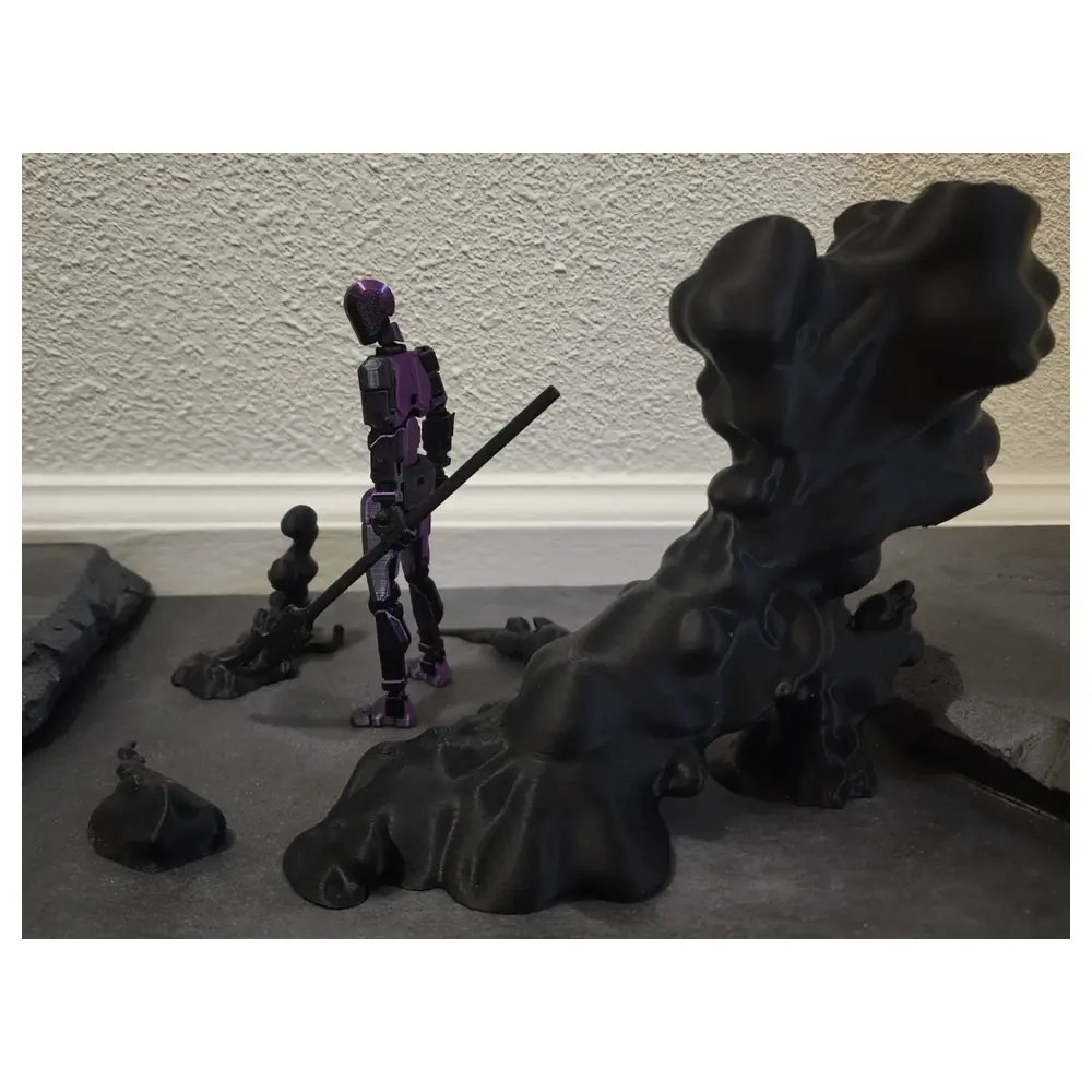 Action Figures Cloud Effects Dynamic Figures Visual Effects 3D Animation Rendering Motion Characters