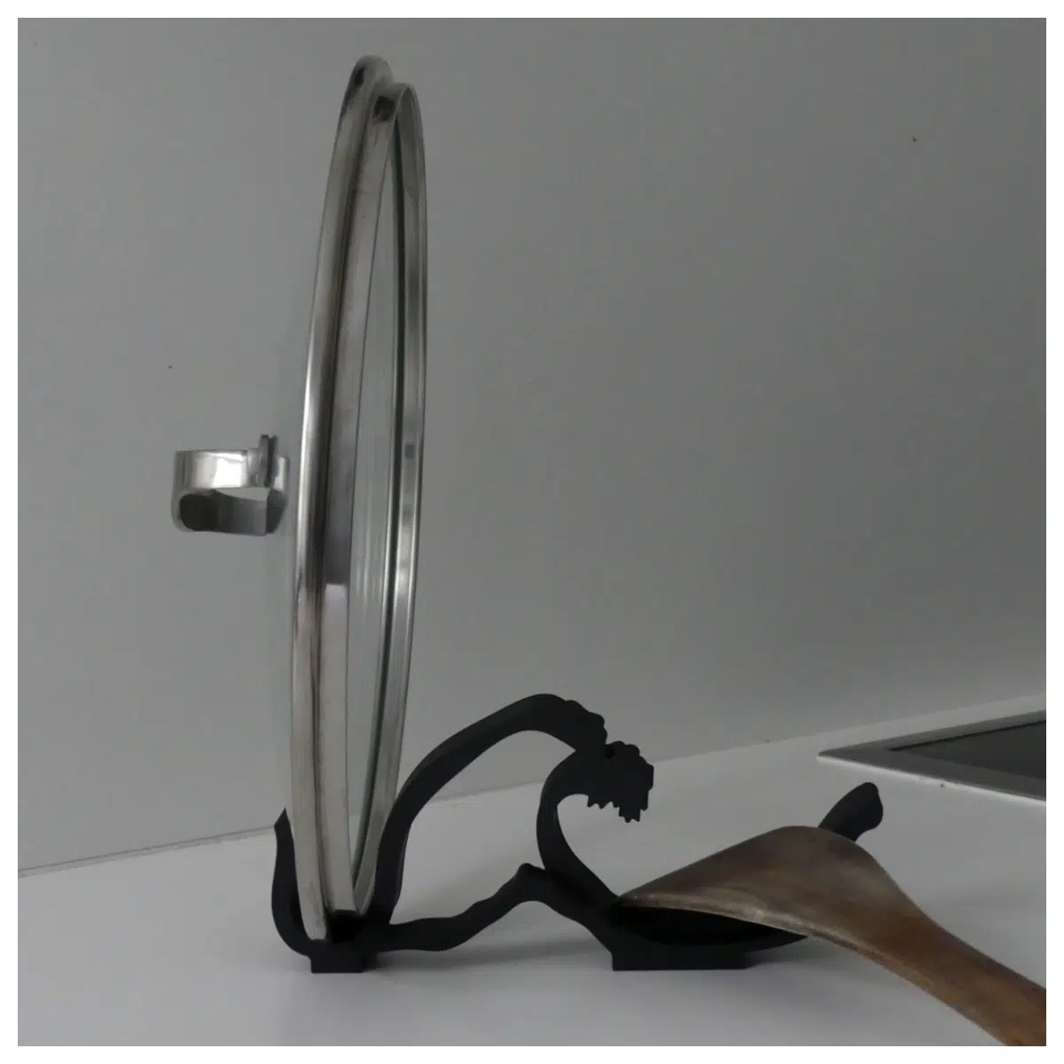 Sculptural Lid Rack Art Spoon Rest Kitchen Decor Modern Minimalist Creative Dinnerware Storage Practical