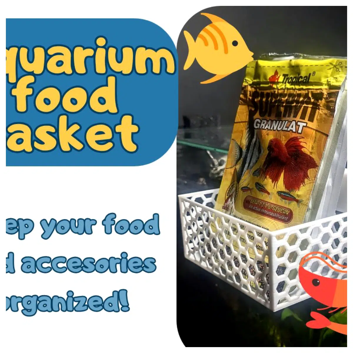 Aquarium Substrate Cleaner Shrimp Food Basket Organizer Multi Purpose Aquarium Cleaning Tool Fish Food Box Gravel Vacuum