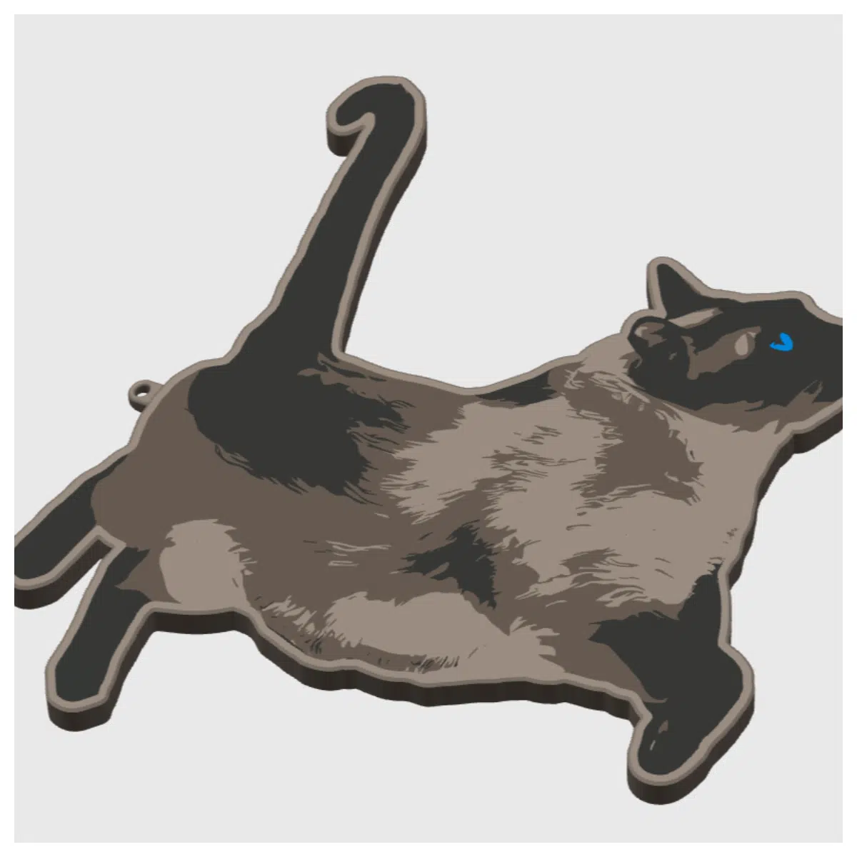Cat Keychain Cute Kitten Shape Phone Charm Gift Student Decoration Cat Lover Essential
