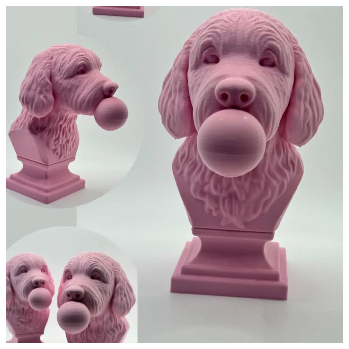 Labrador Poodle Dog Toy Bubble Machine Base Pet Interactive Game Puzzle Toys Training Accessories Dog Toys