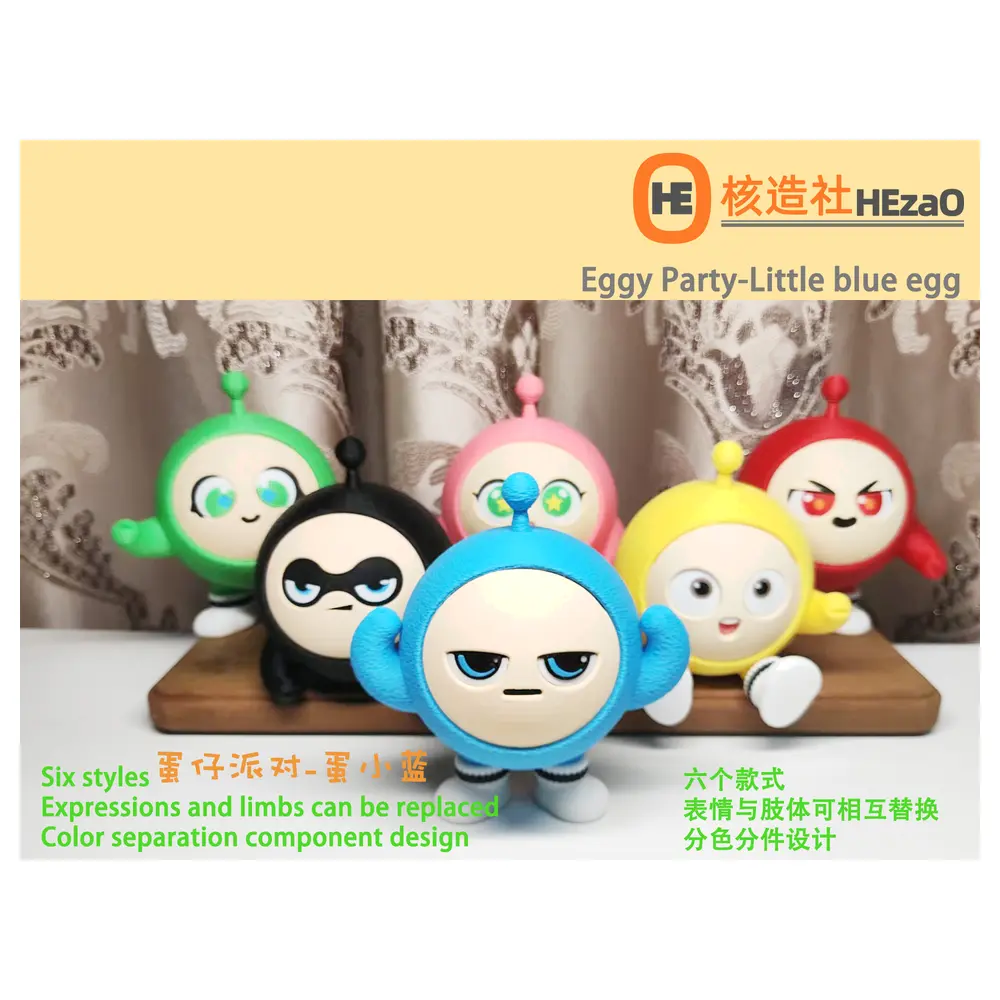 Dandlion Character Figurine Set D Small Blue Model Toy Collection Game Accessories Design Dandlion Party