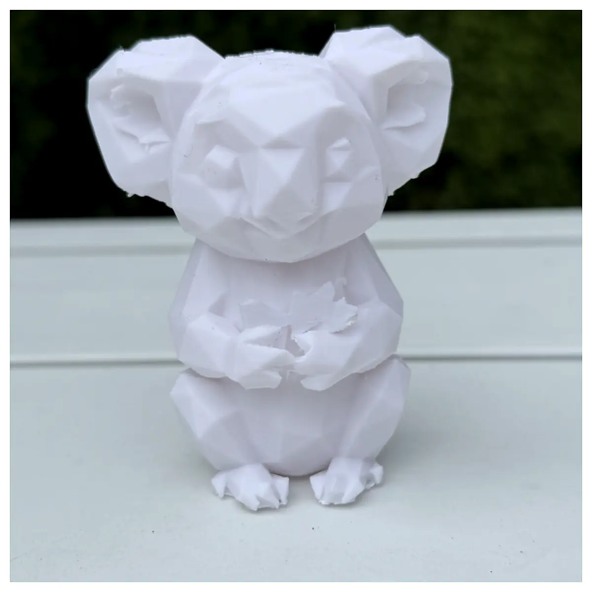 Minimalist Low Poly Koala 3D Print Model Toy Decoration Sculpture Print