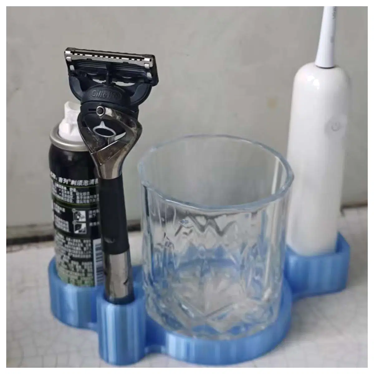 Men s Bathroom Organizer Box Toiletries Storage Container Desk Organizer Vanity Tray Toothbrush Holder Toothpaste Dispenser Home Storage