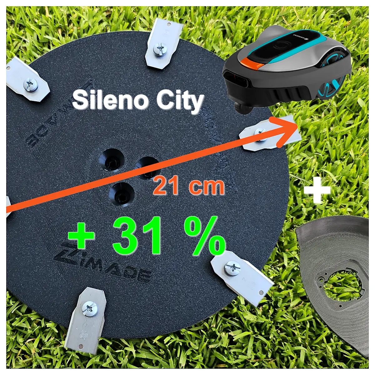 Improved Blade Deck Mower Parts Blades Deck Trimming 21cm Wheel Roller