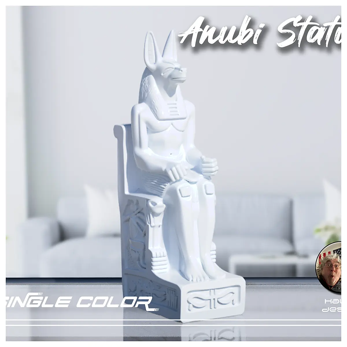 Anubis Statue Figure Ornament Decoration Art Piece Art Display Cute Collectible