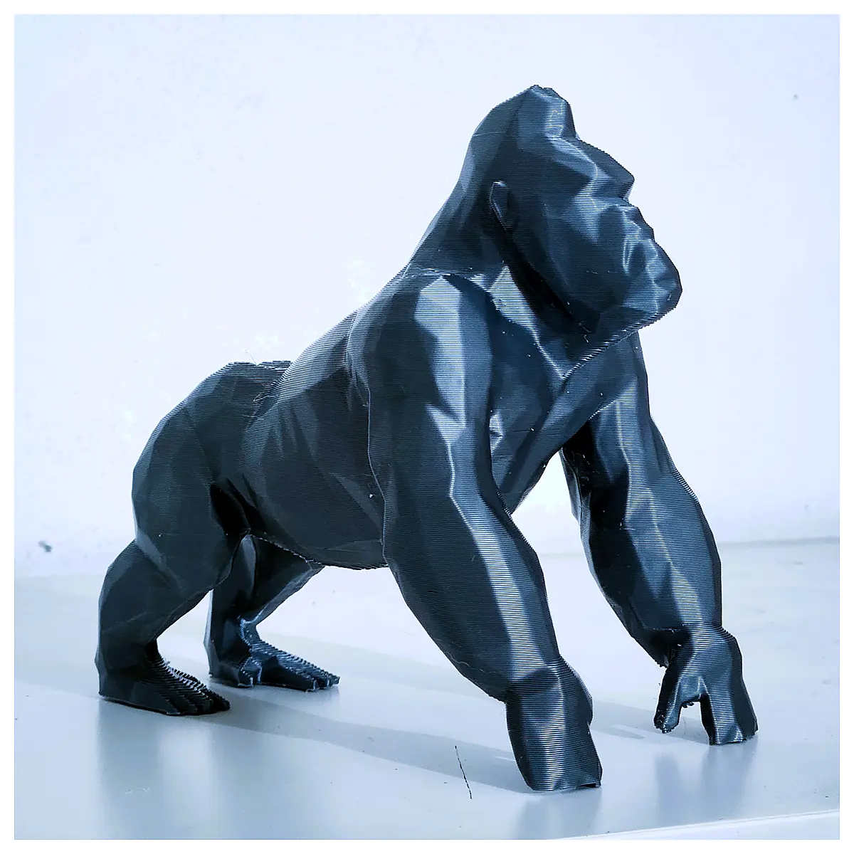 Gorilla Sculpture Art Statue Decor Indoor Decoration Animal Figurine Modern Art Piece