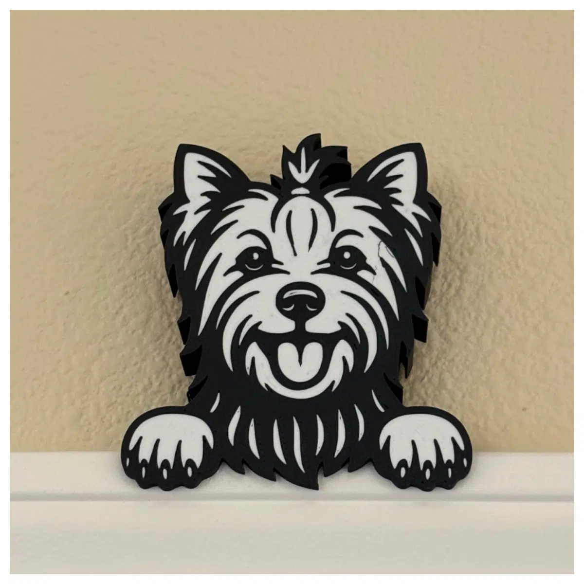 Yorkshire Terrier Dog Roof Decoration Pet Canopy Small Dog Roof Shade Cute Dog House Indoor Outdoor Decor Cat Roof Accessories