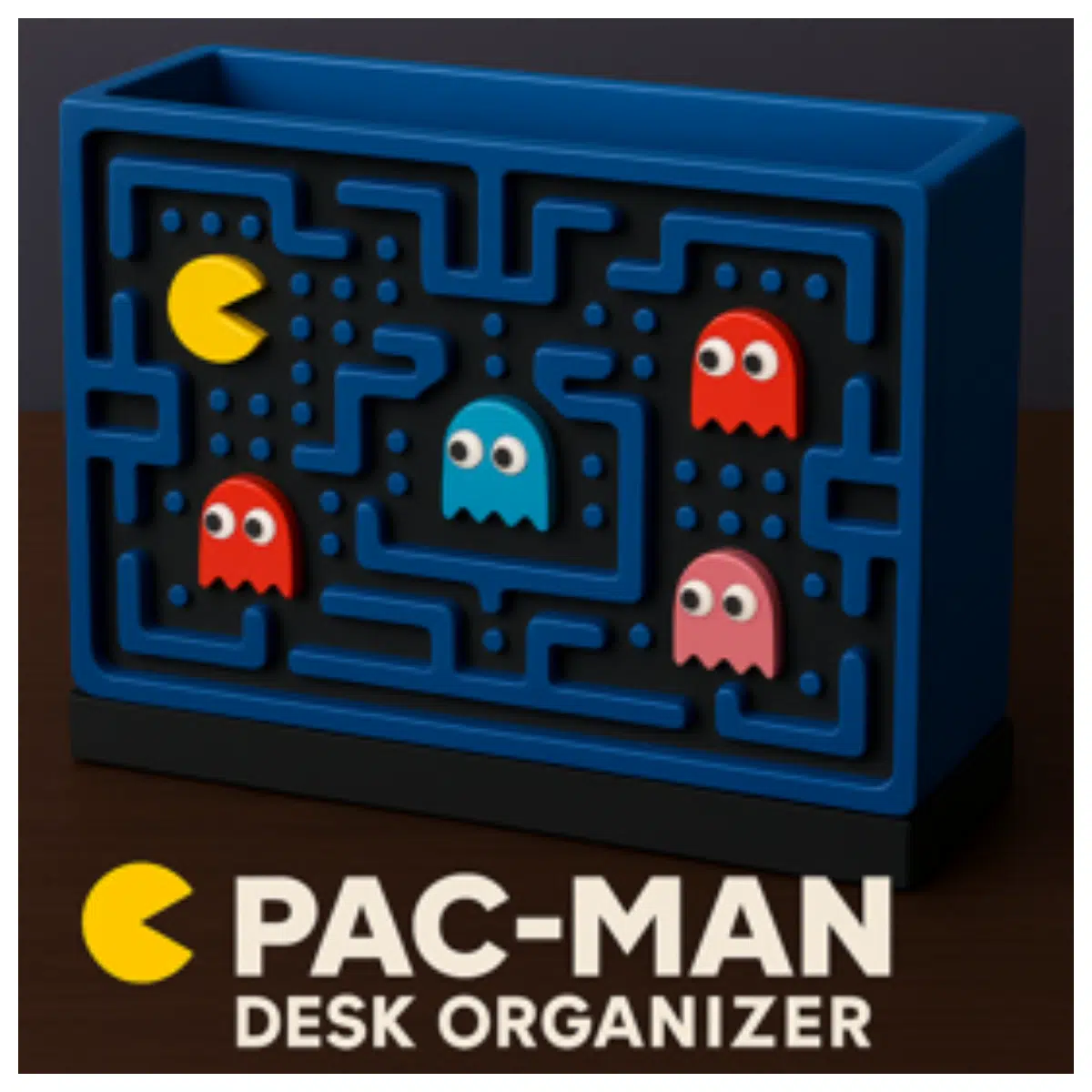 Pac Man Arcade Game Storage Box Desktop Organizer Game Pencil Holder Pac Man Collection Accessory Gamer Essential